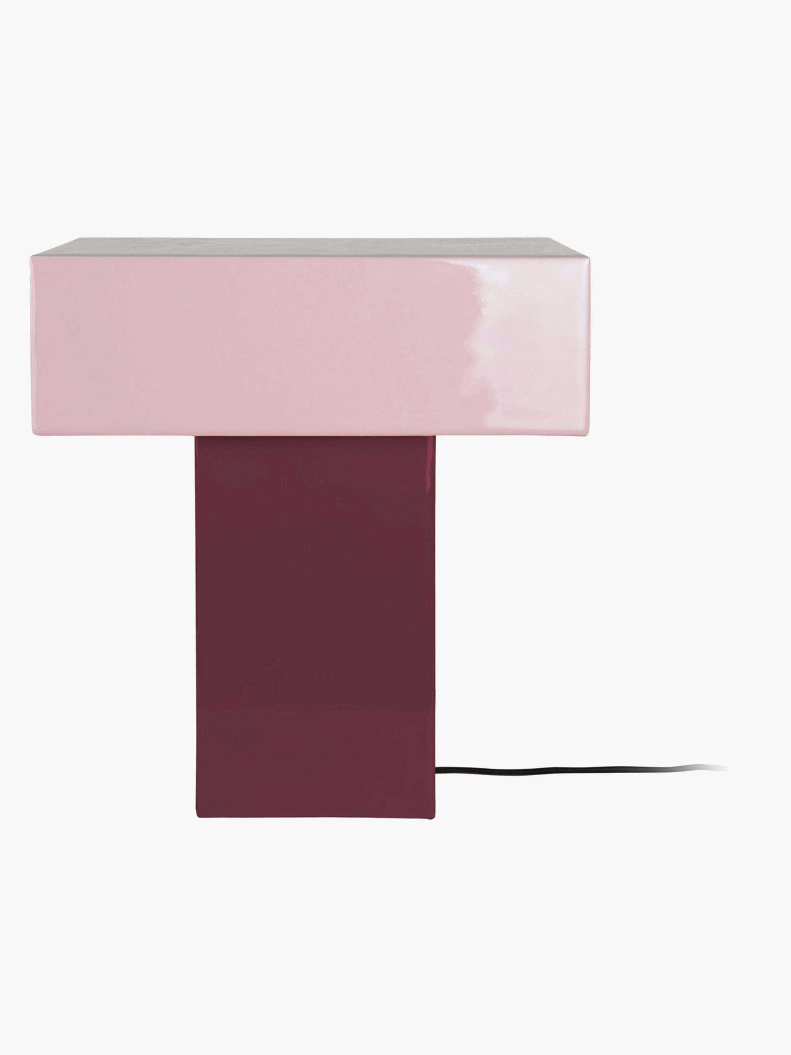 PresentTime Grato Recto Pöytävalaisin, Dark Mauve/Soft Lavender