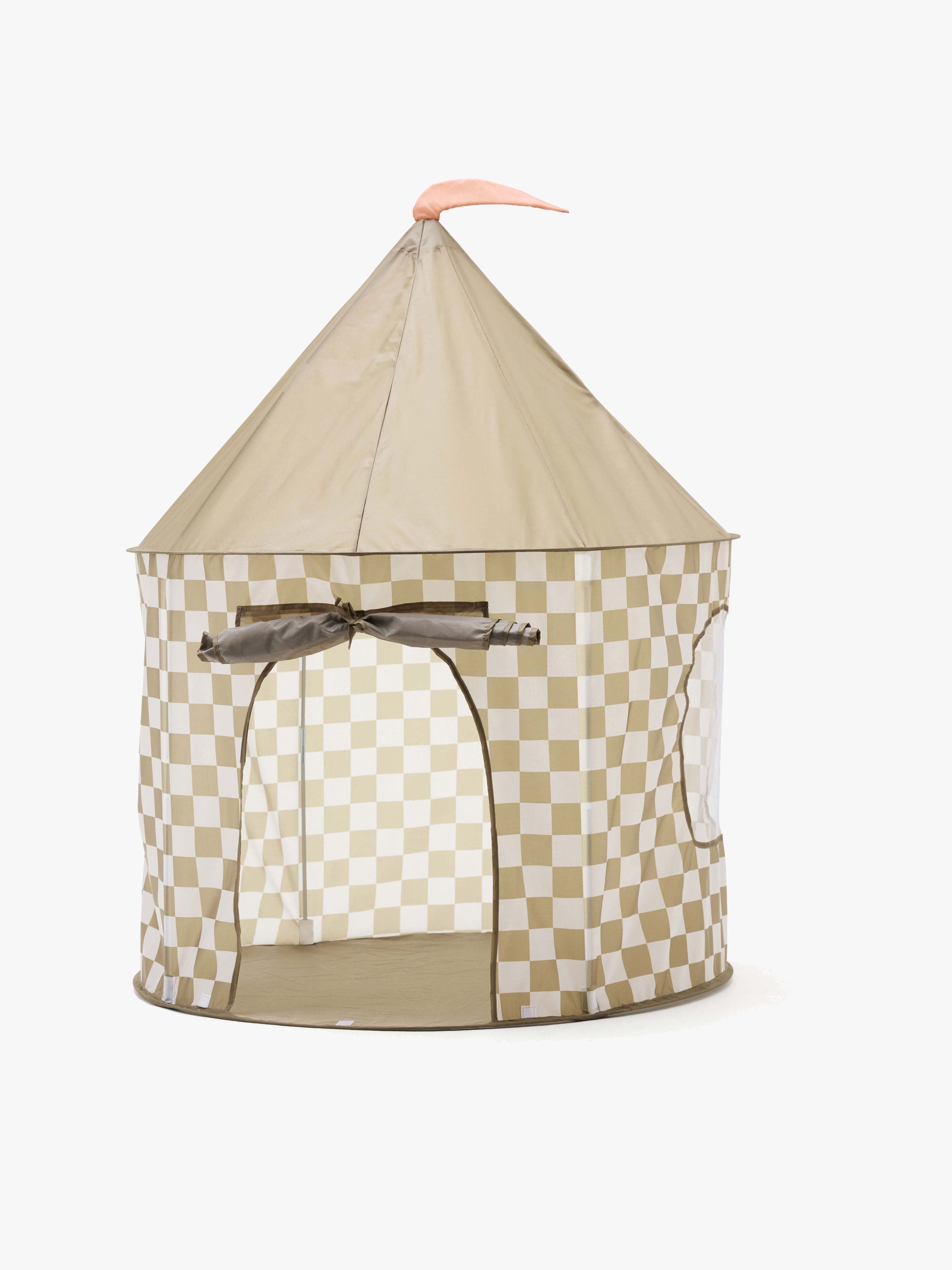 Kid's Concept Leikkiteltta Ruudullinen, Khaki