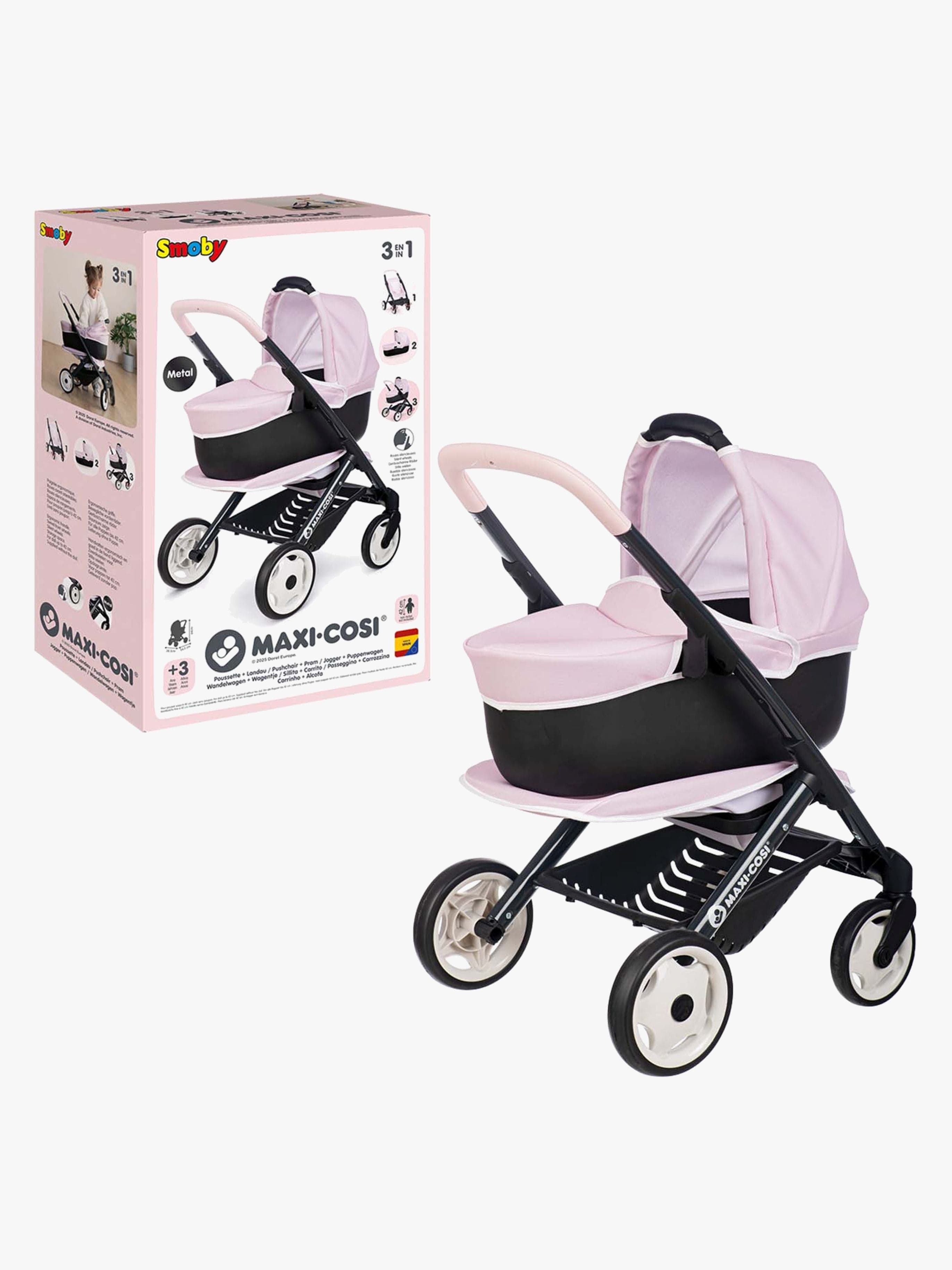 Smoby MAXI-COSI Nukenvaunut 3-in-1, Vaaleanpunainen