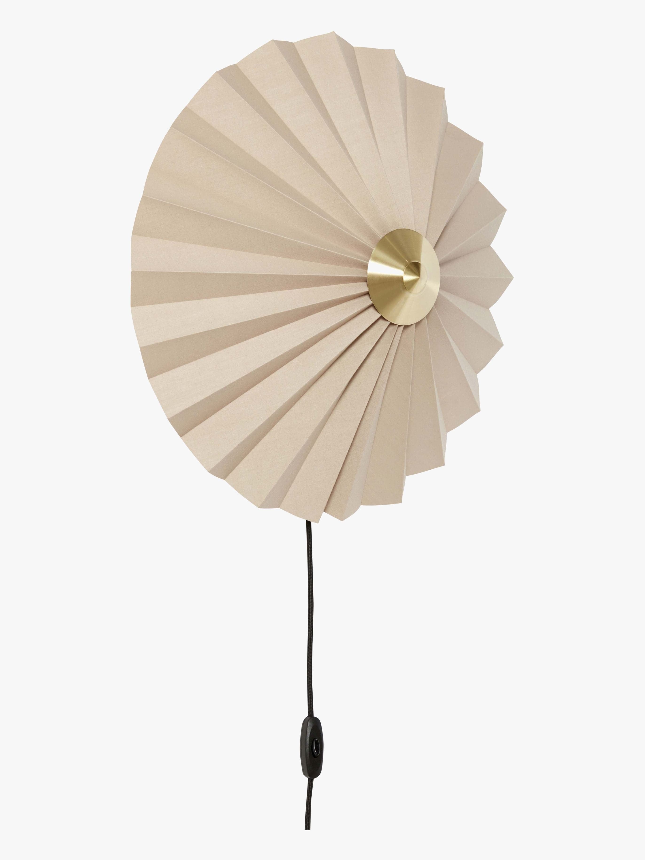 Hübsch Seinävalaisin Pliss, Beige