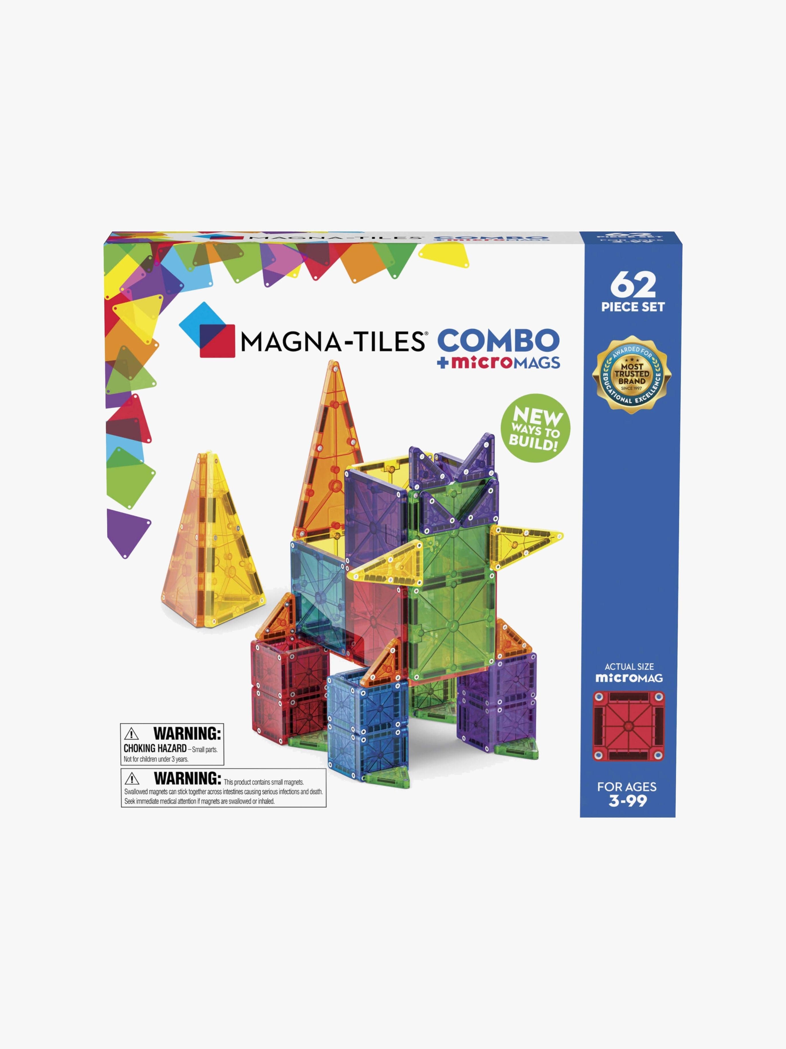 MAGNA-TILES MicroMAGS Combo Rakennussarja 62