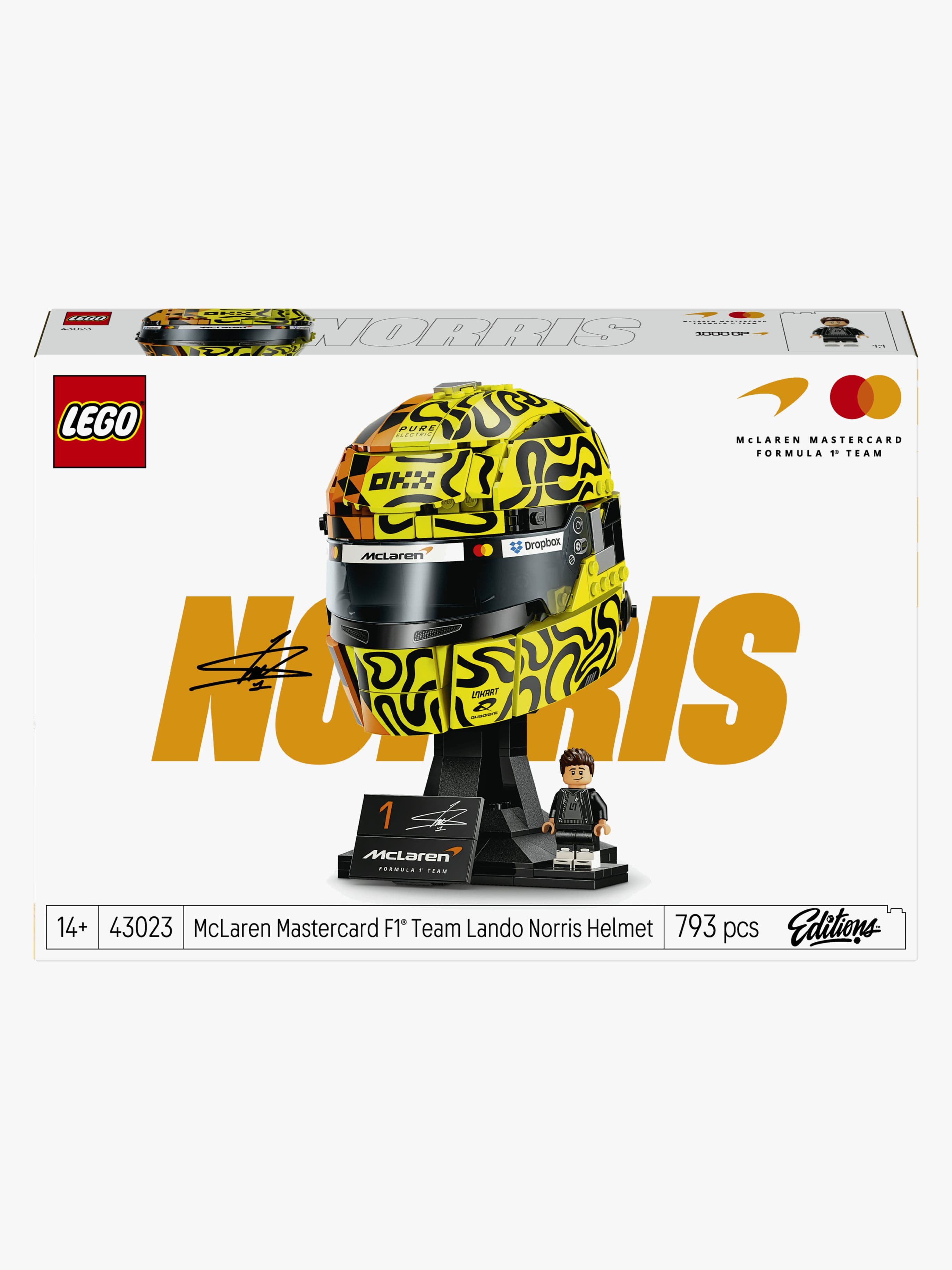 LEGO Editions Formula 1 43023 McLaren Mastercard F1 Team ‑kypärä – Lando Norris
