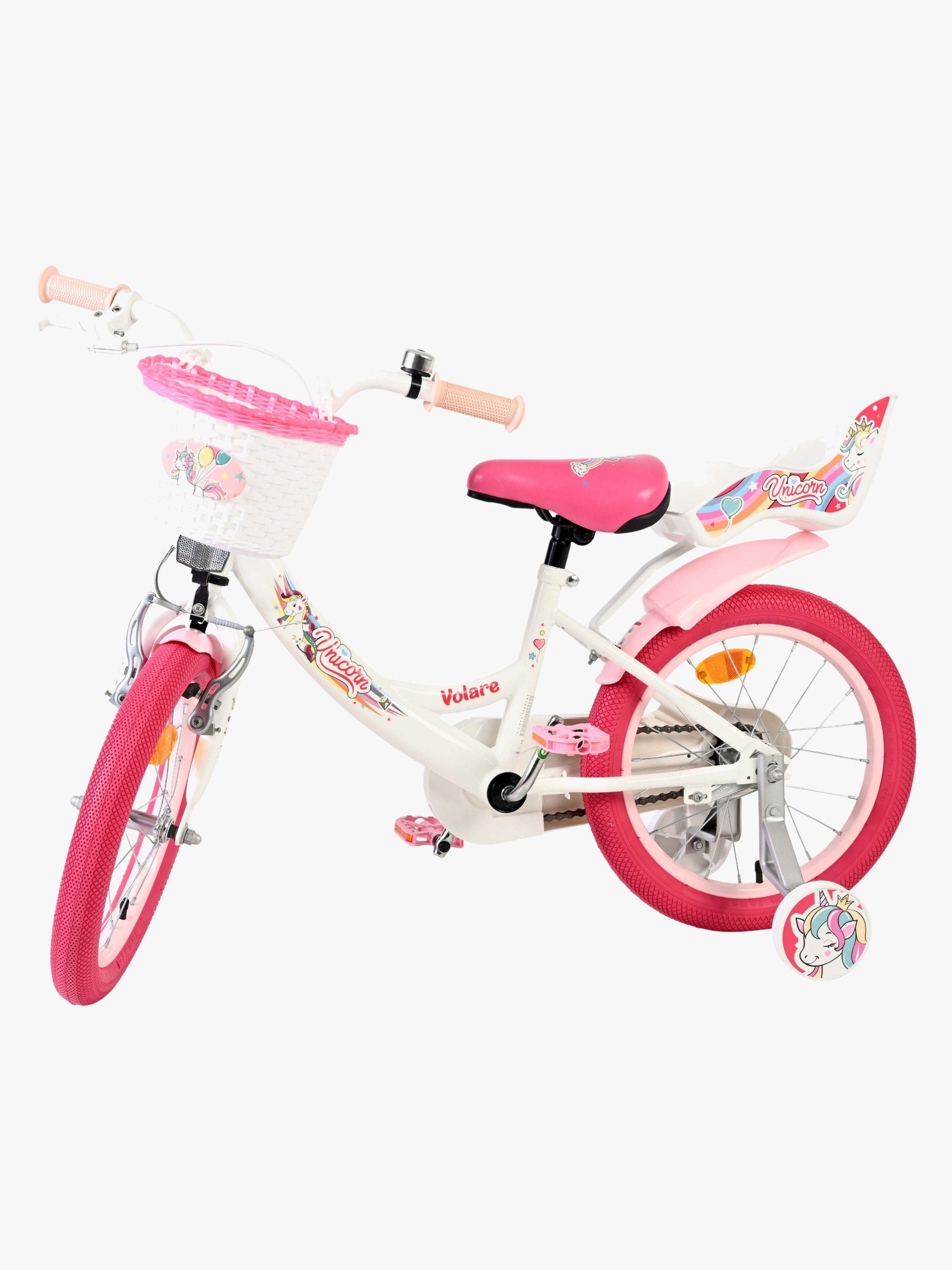 Volare Unicorn Polkupyörä 16'', Valkoinen