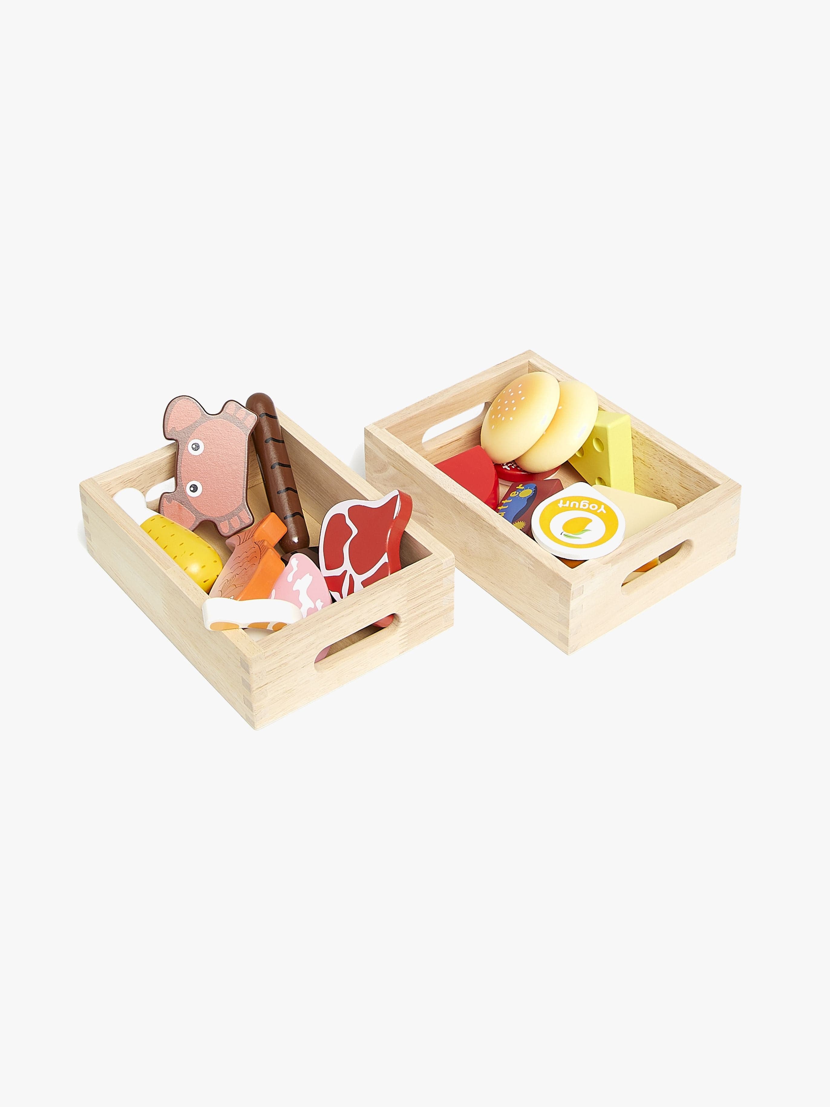 VIGA Puinen Leikkiruokasetti