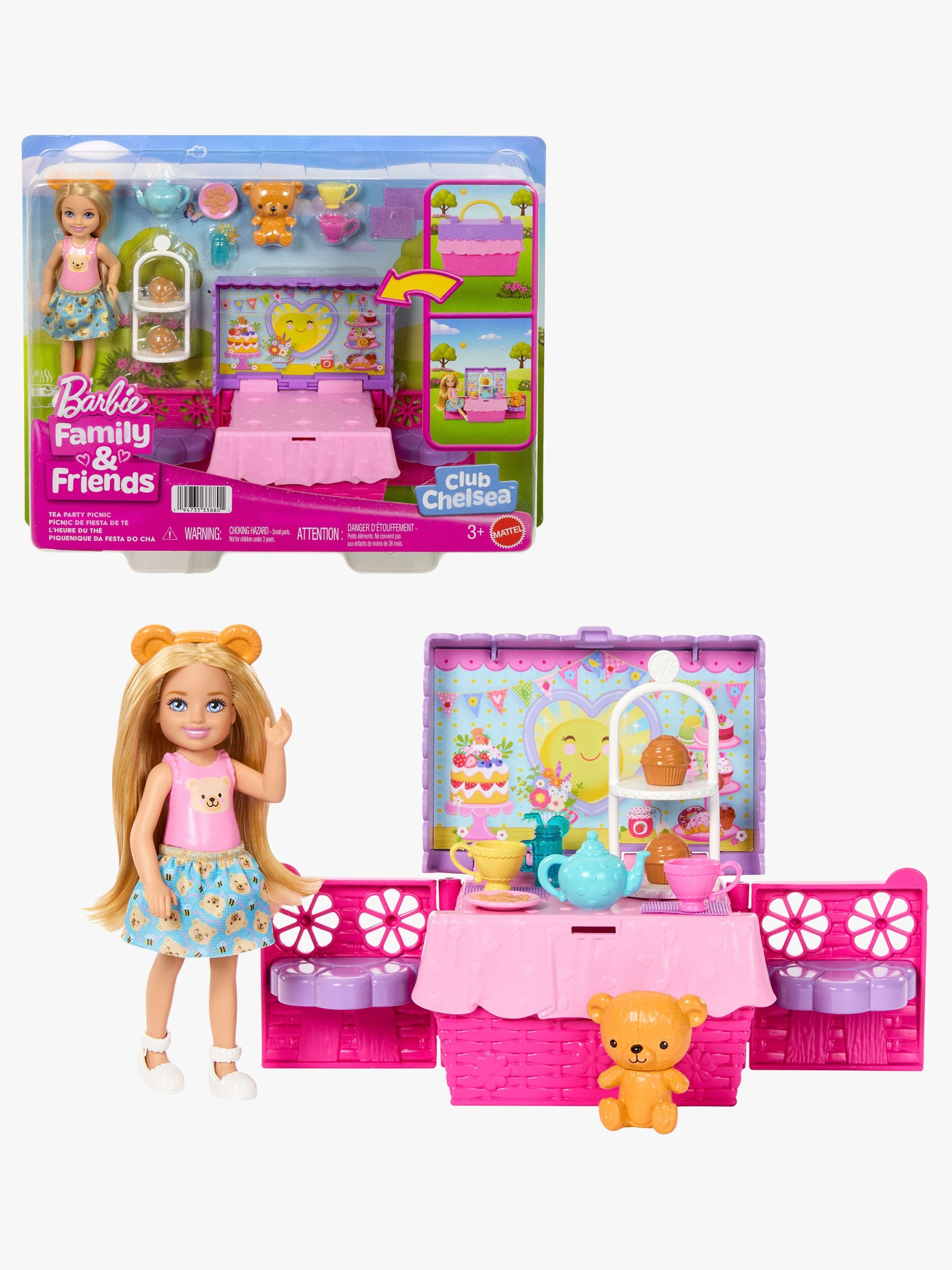 Barbie Family & Friends Club Chelsea Leikkisetti Teekutsut