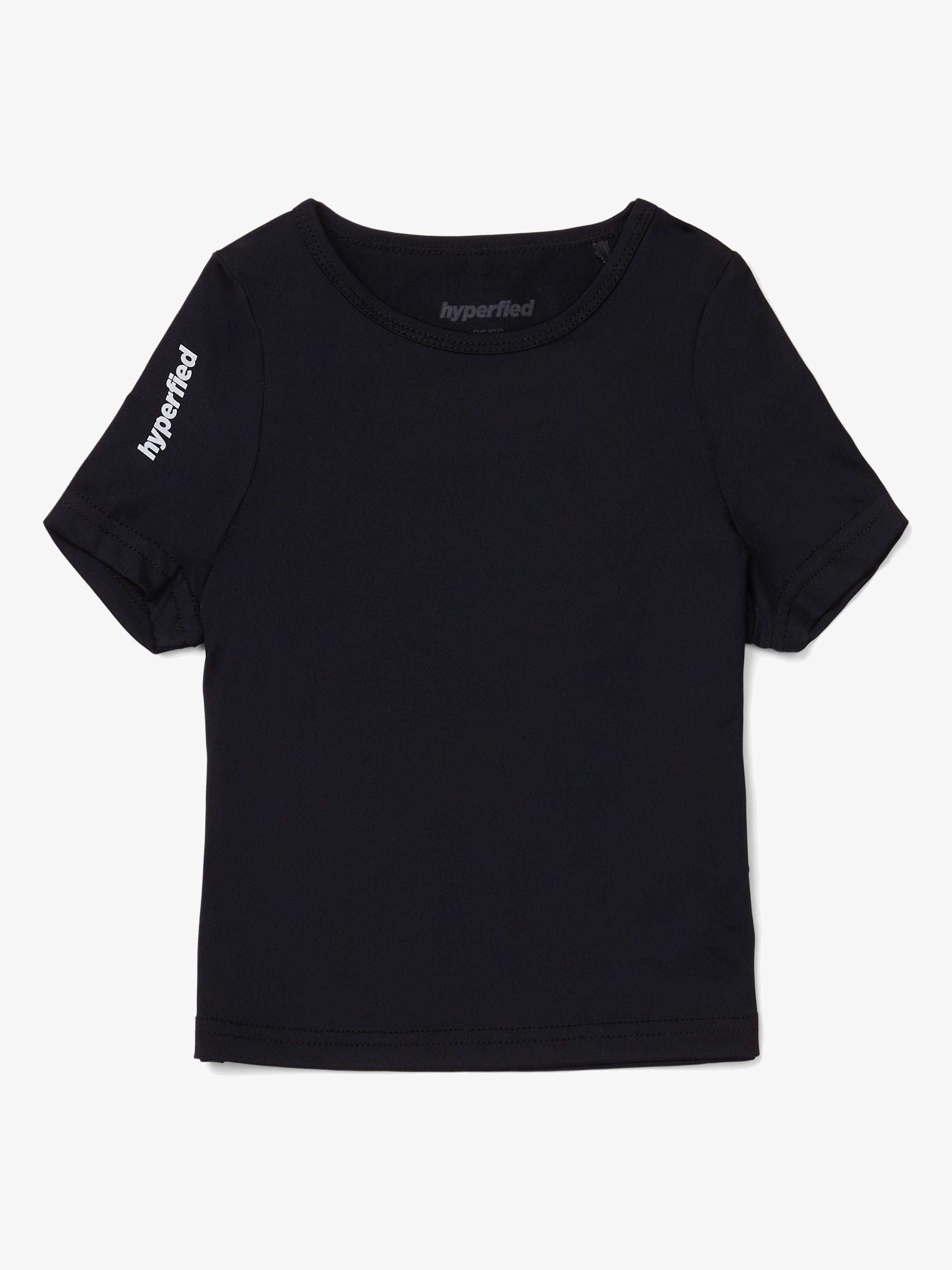 Hyperfied Short Sleeve Logo Top, Anthracite 86-92