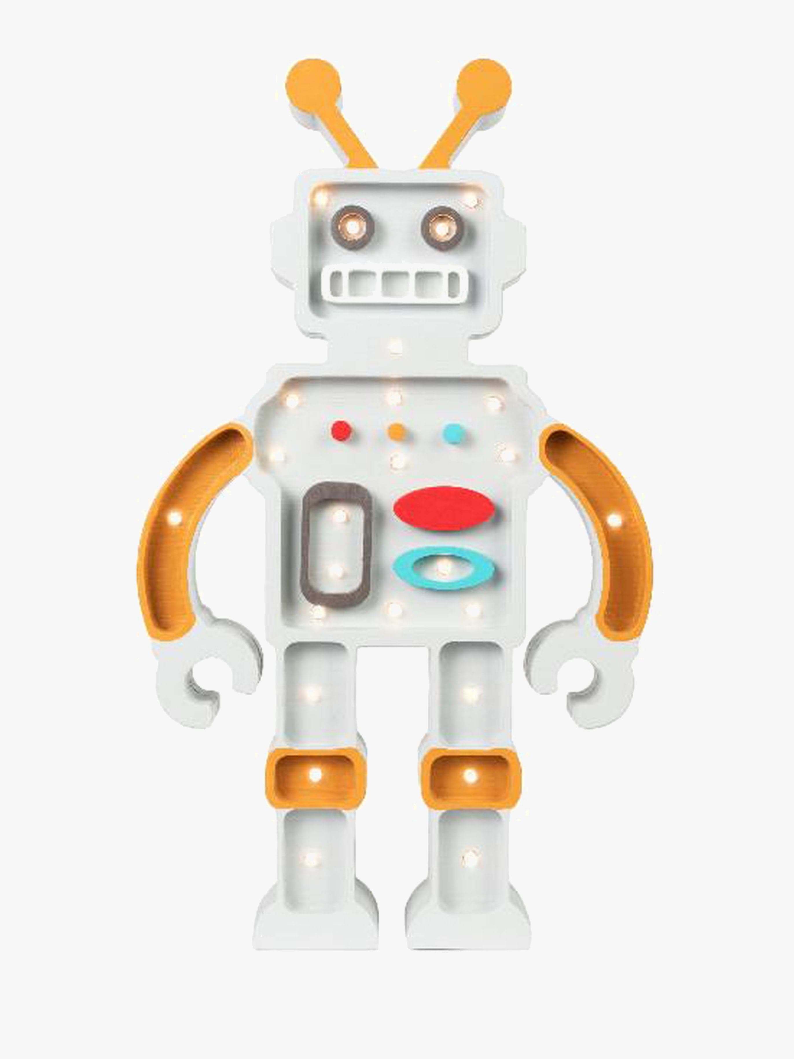 Little Lights Valaisin Robotti, Metallinharmaa