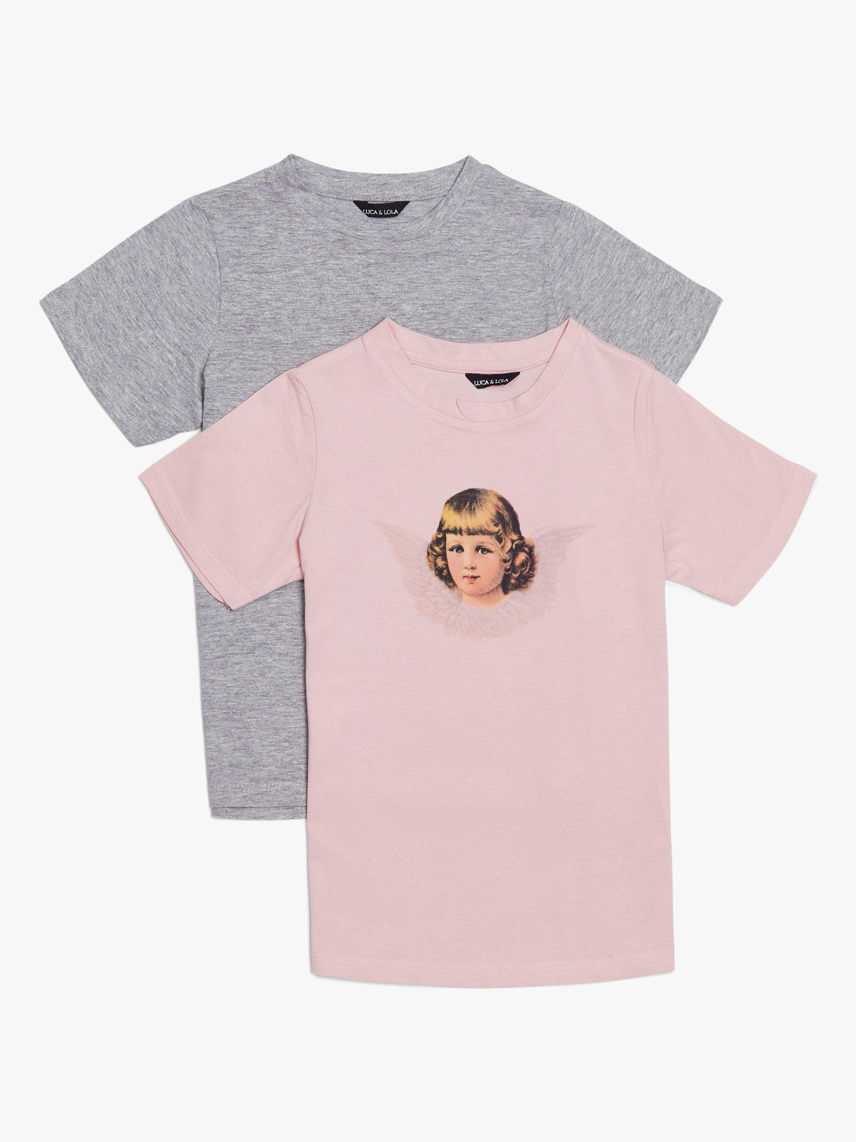 Luca & Lola Angel Pusero 2-pack, Pink 98-104