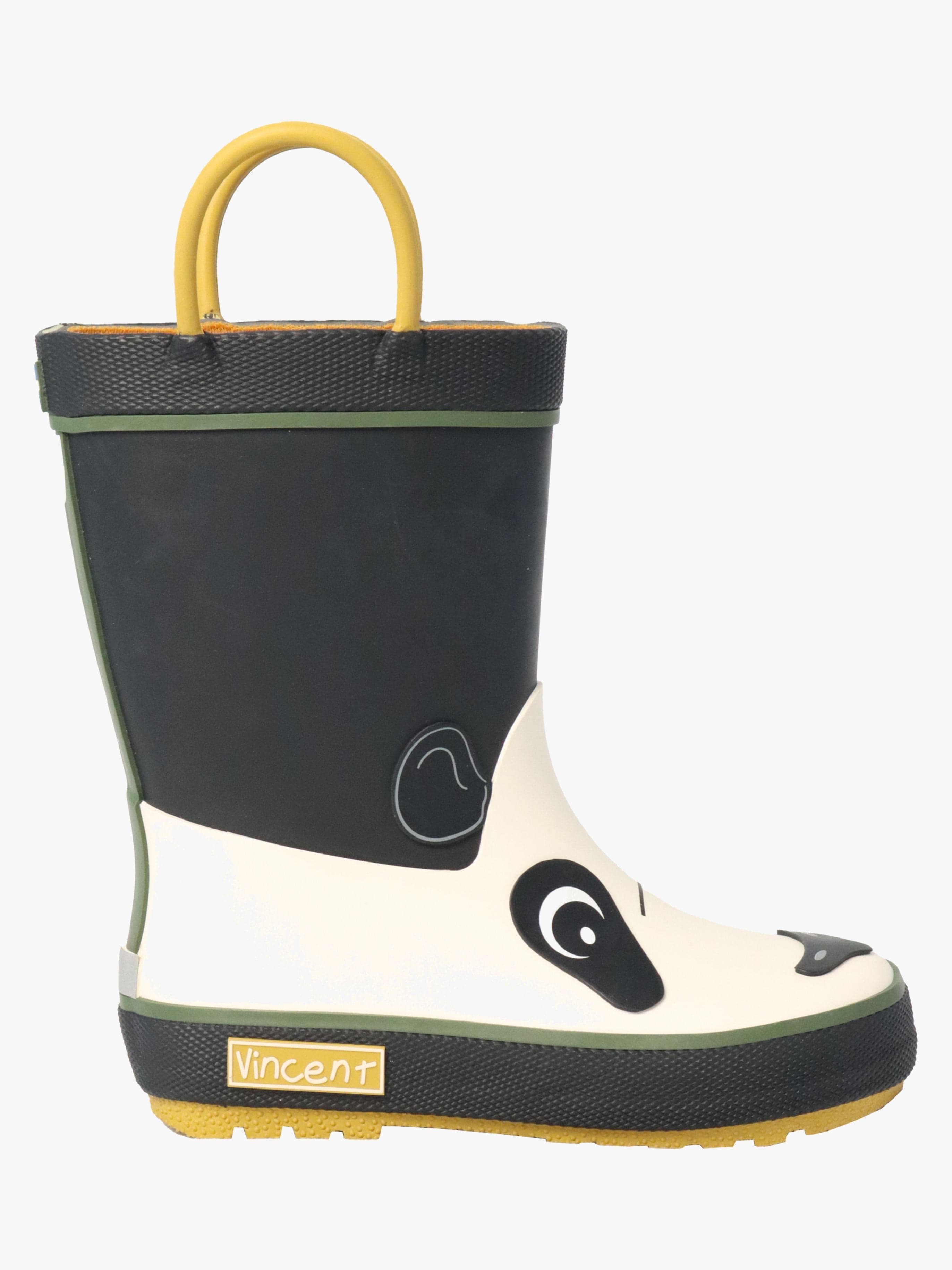 Vincent Panda Kumisaappaat, Black/White, 20