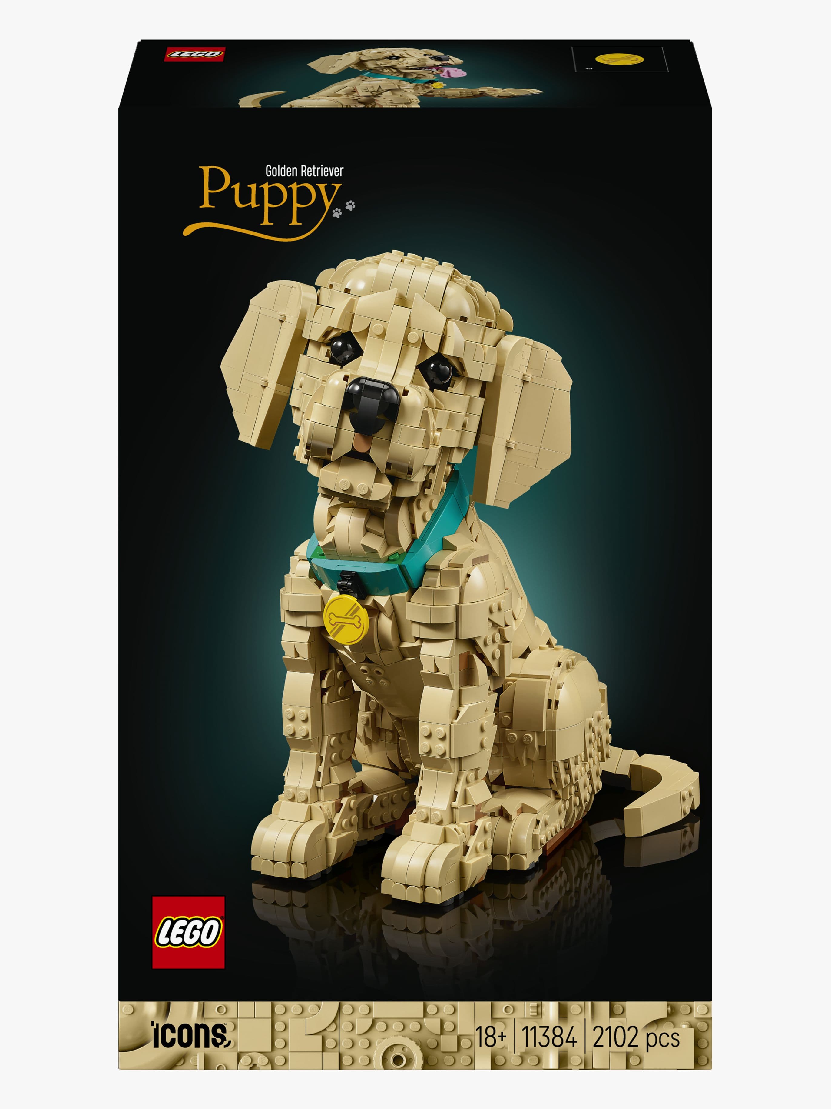 LEGO Icons 11384 Kultaisen noutajan pentu
