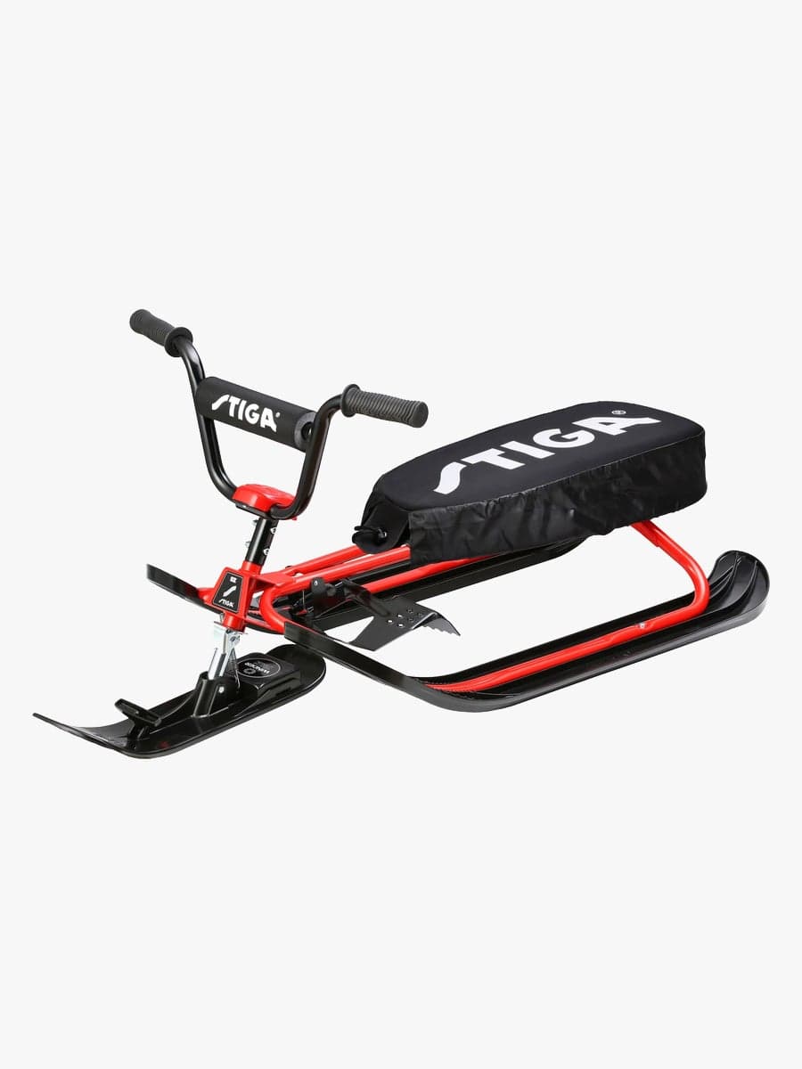STIGA Snowracer Curve SX Ja Auton Istuinsuoja, Punainen/Musta