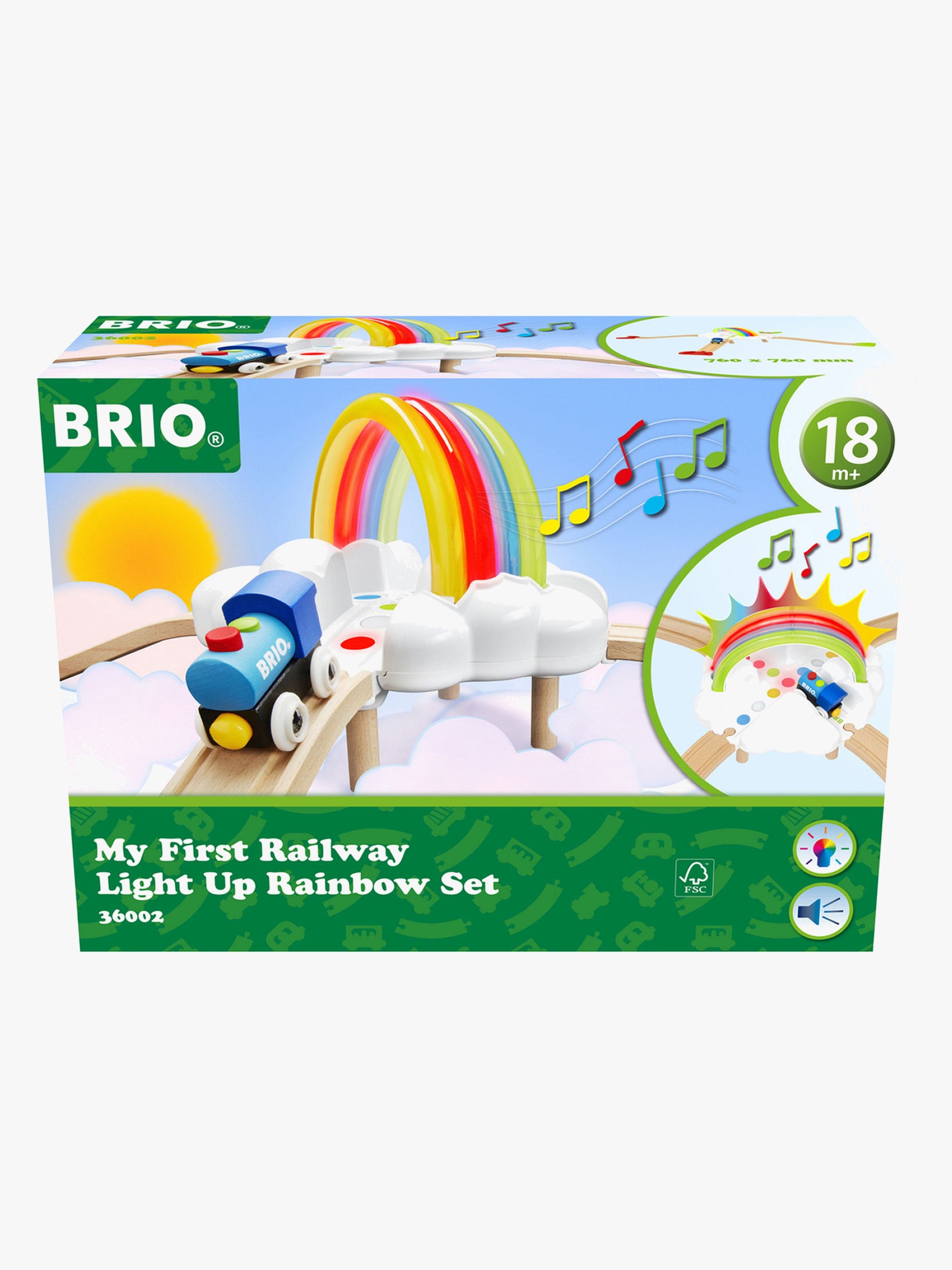 Brio Min Första Järnväg 36002 Light Up Rainbow Set Junarata