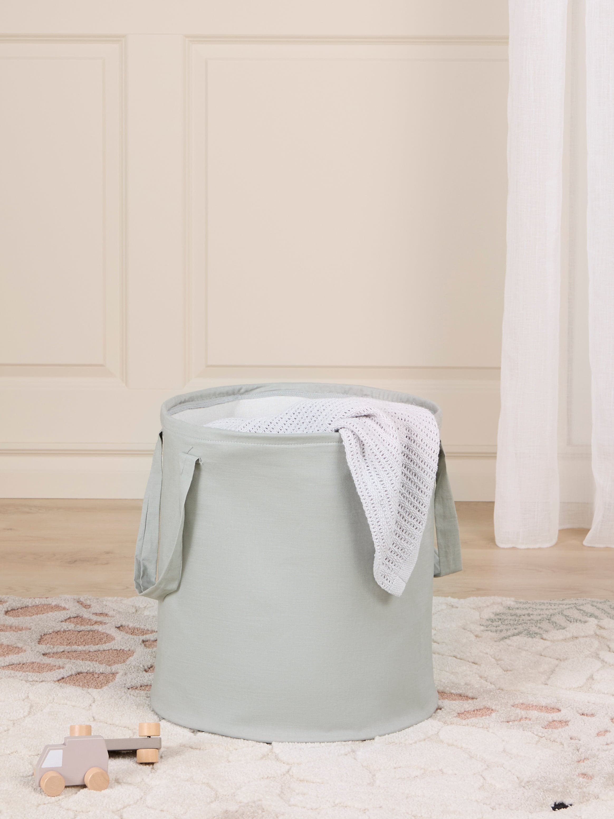 Alice & Fox ABLE Säilytyskori, Green Linen