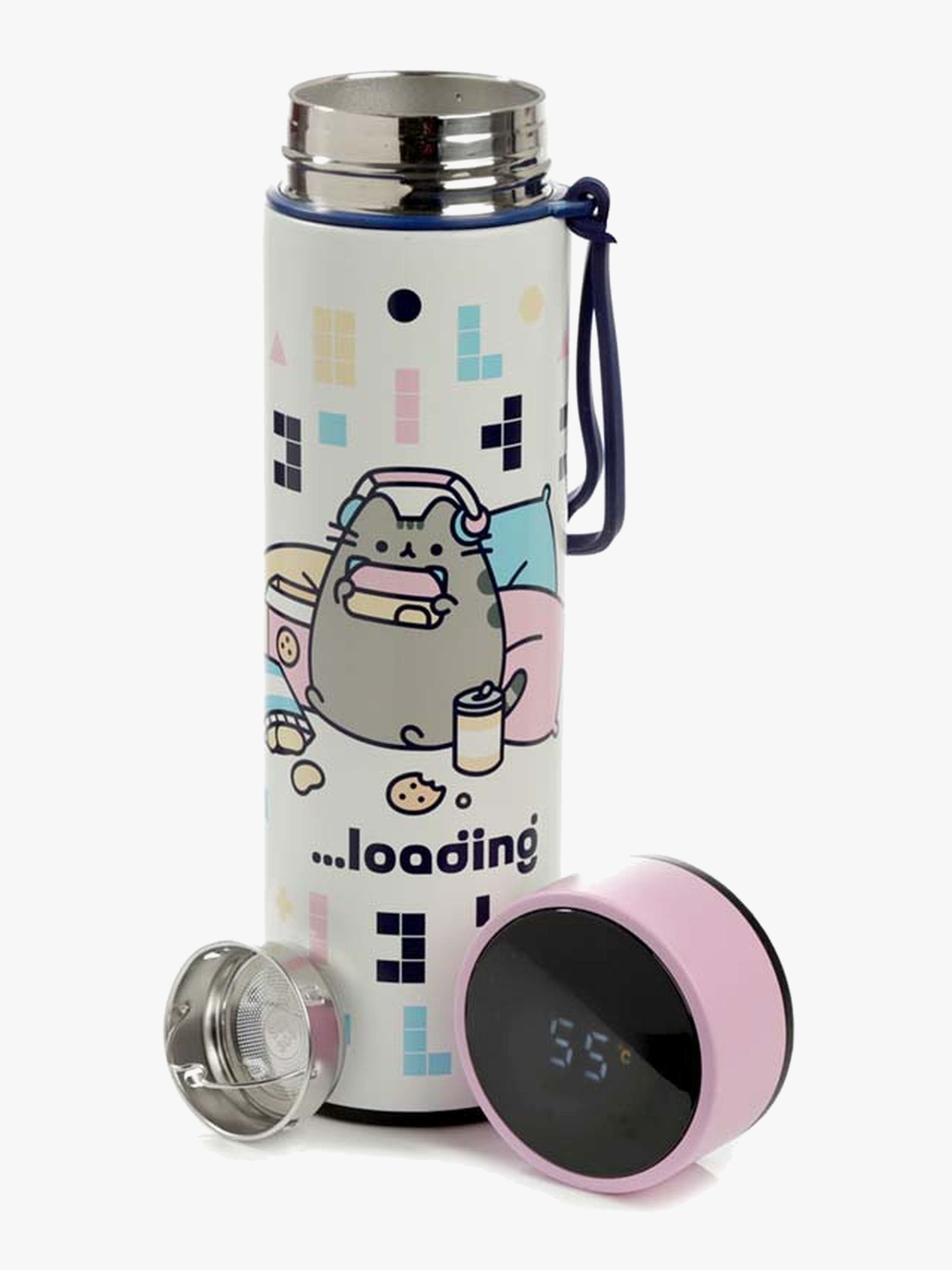 Pusheen The Cat Lämmin & Kylmä Digitaalinen Lämpömittaripullo 450 ml, Gamer