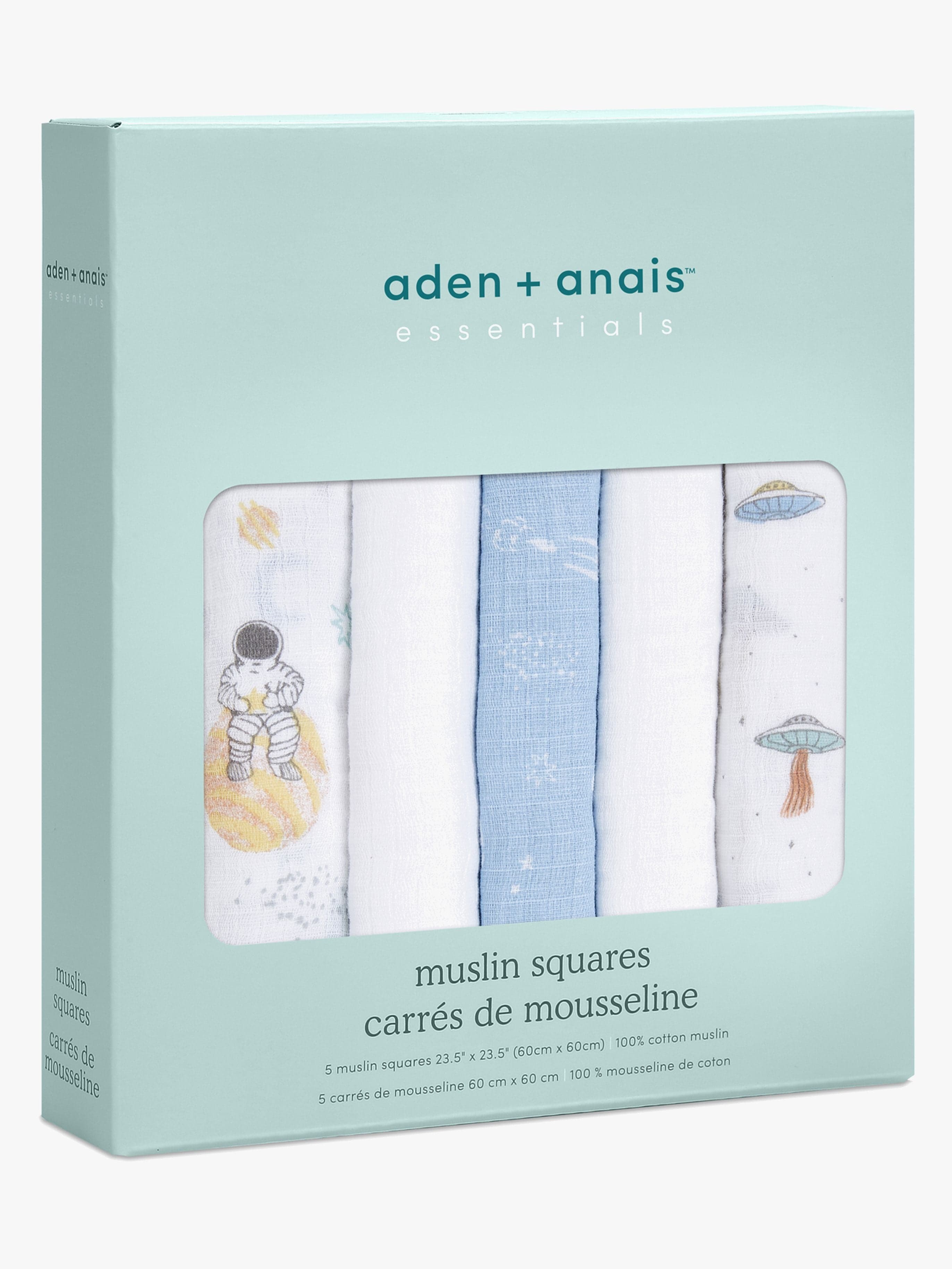 Aden + Anais Essentials Kapalointiliinat Space Explorers 5-pack