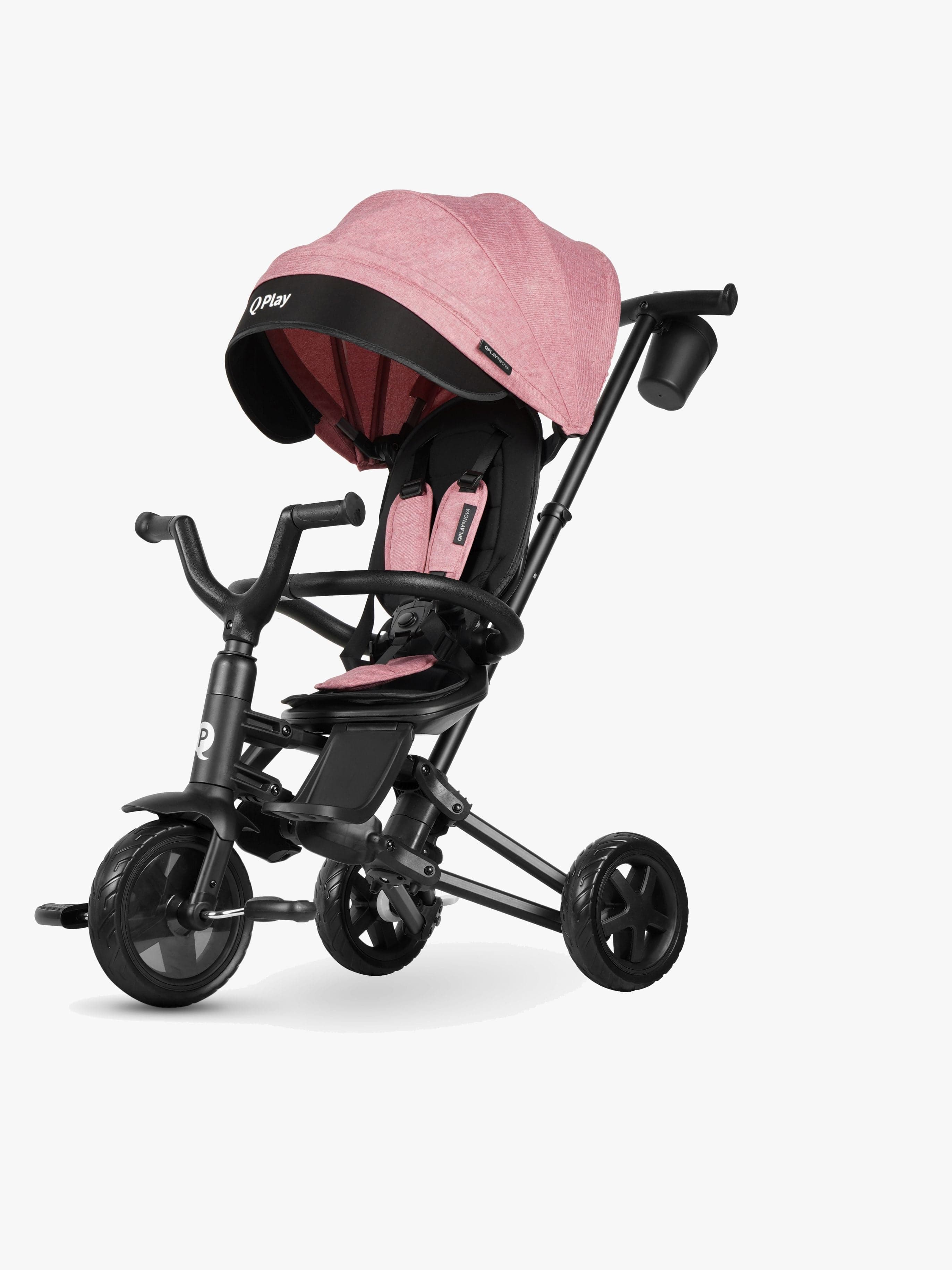 Qplay Nova Niello 6-in-1 Kolmipyörä, Vaaleanpunainen