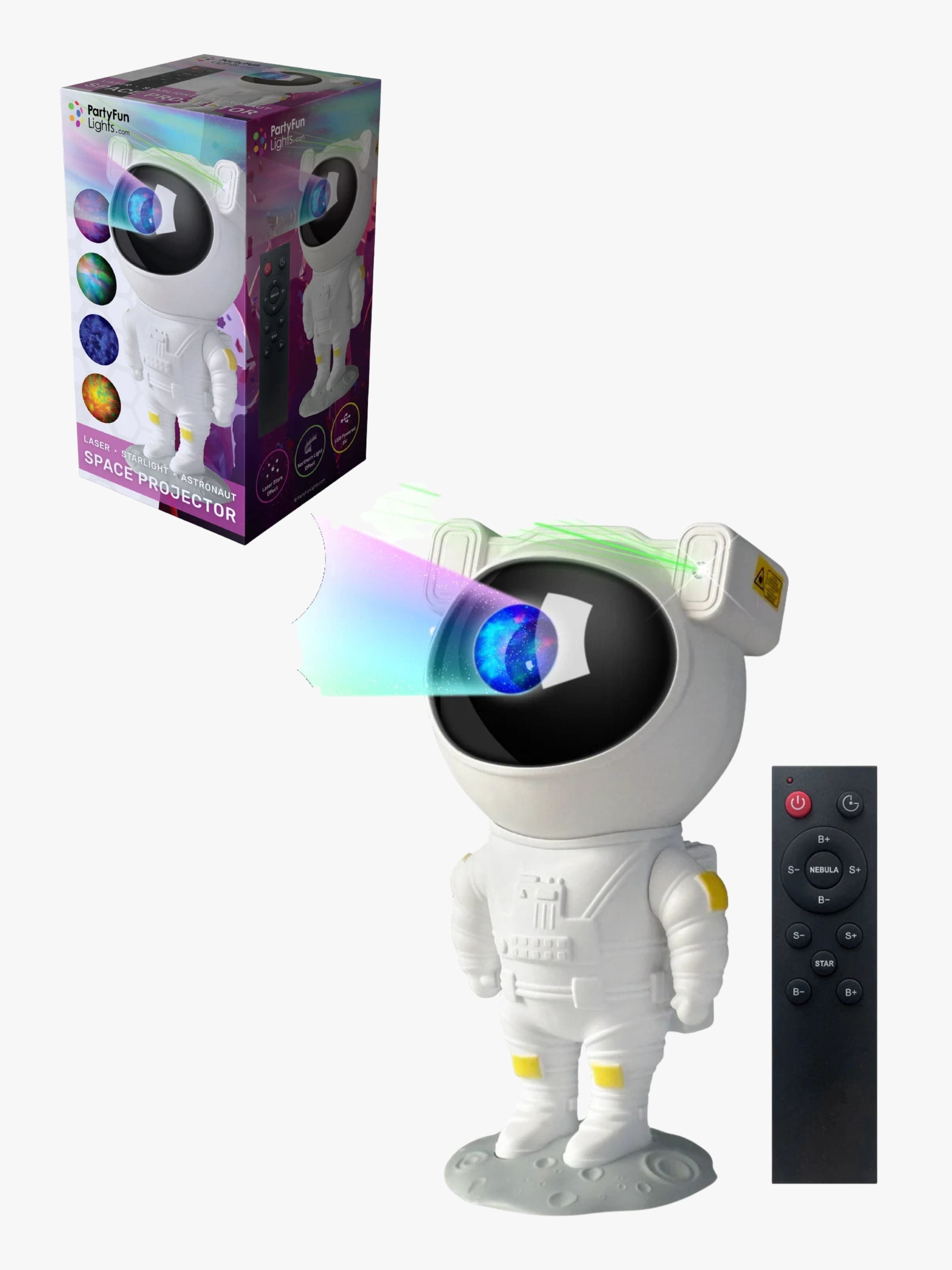 PartyFunLights Valoprojektori Astronautti 23 cm