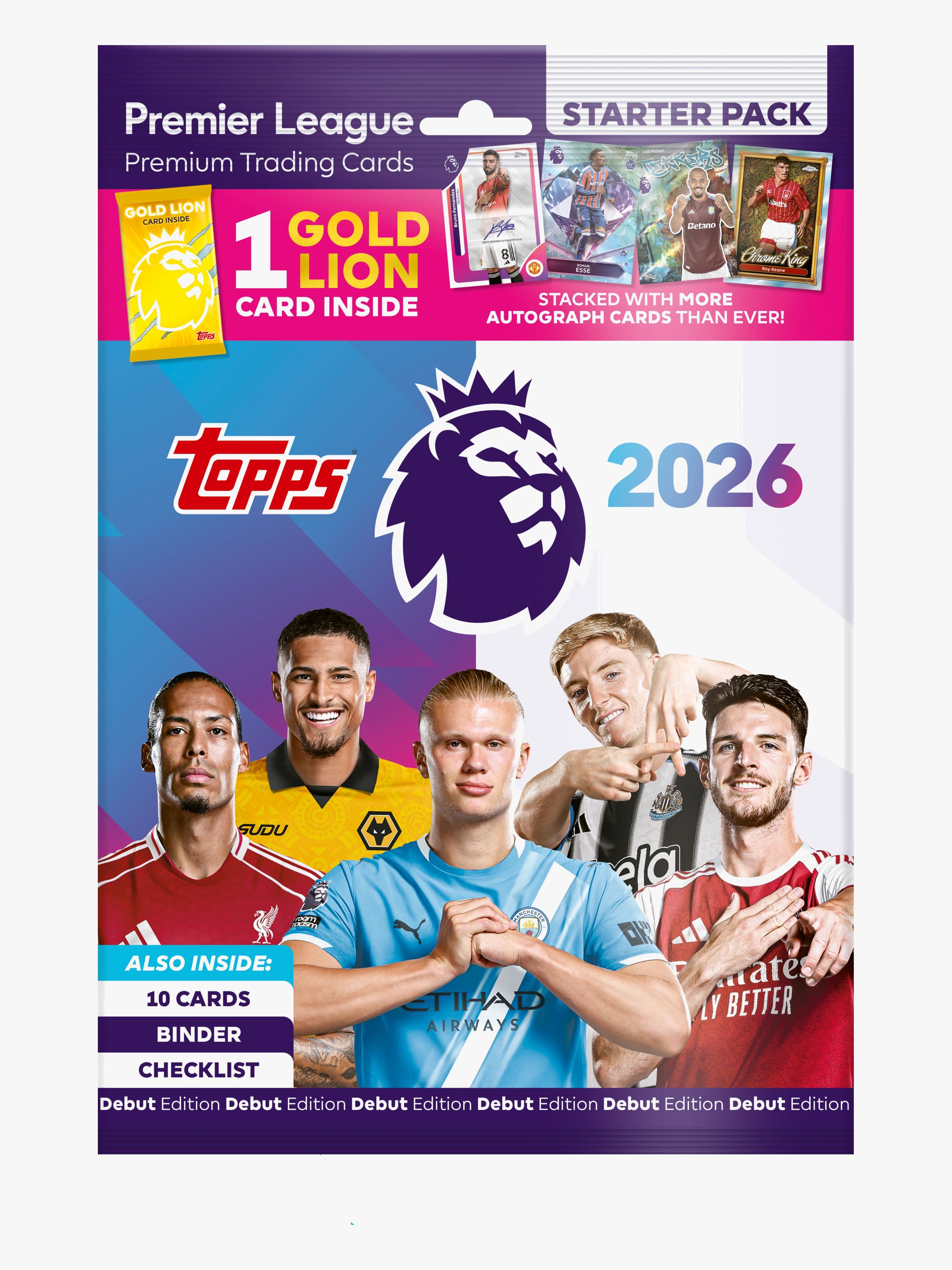 Topps Premier League Keräilykortit Aloituspakkaus 10 Kpl