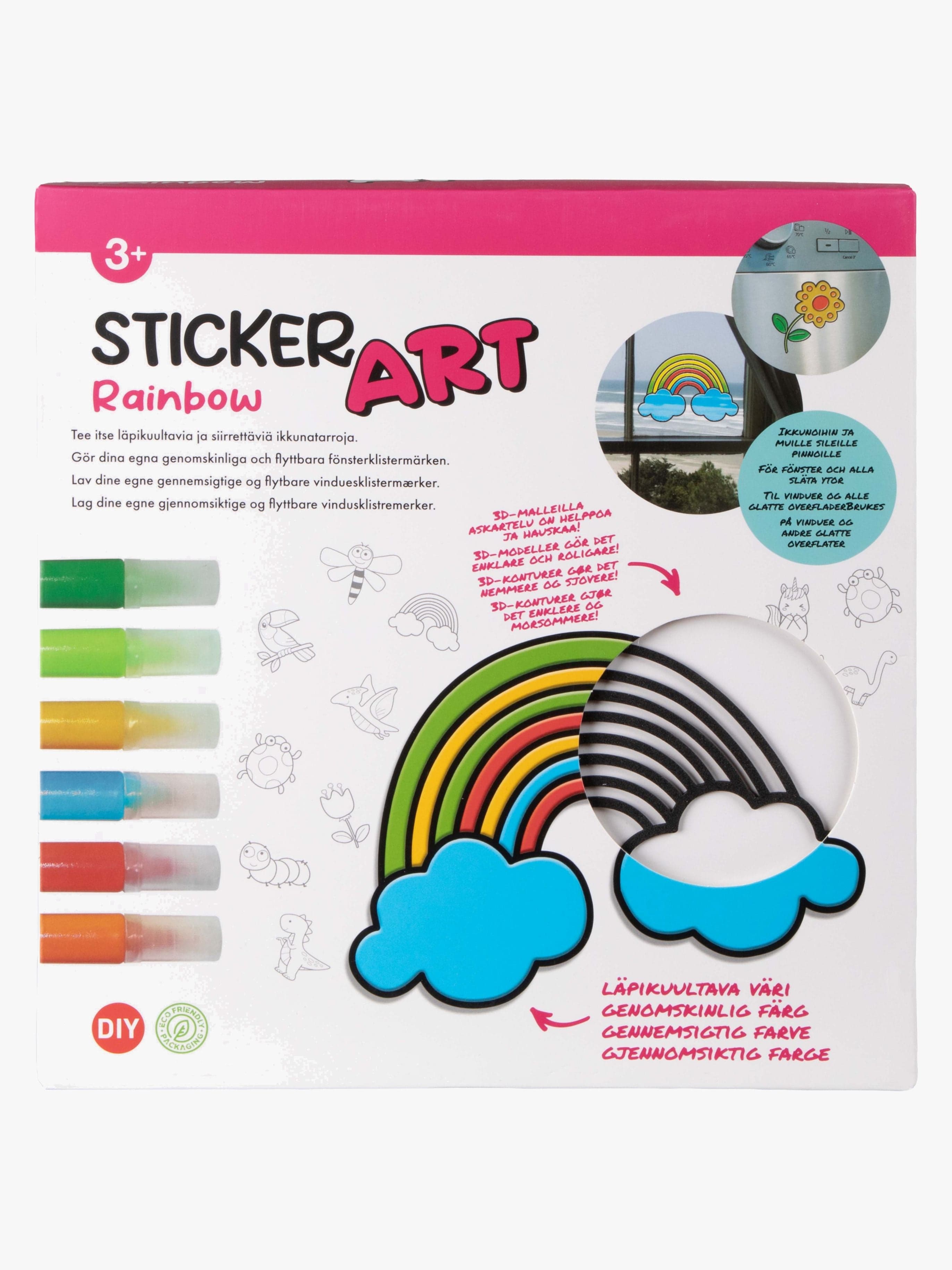 Sticker Art Askartelusetti Sateenkaari
