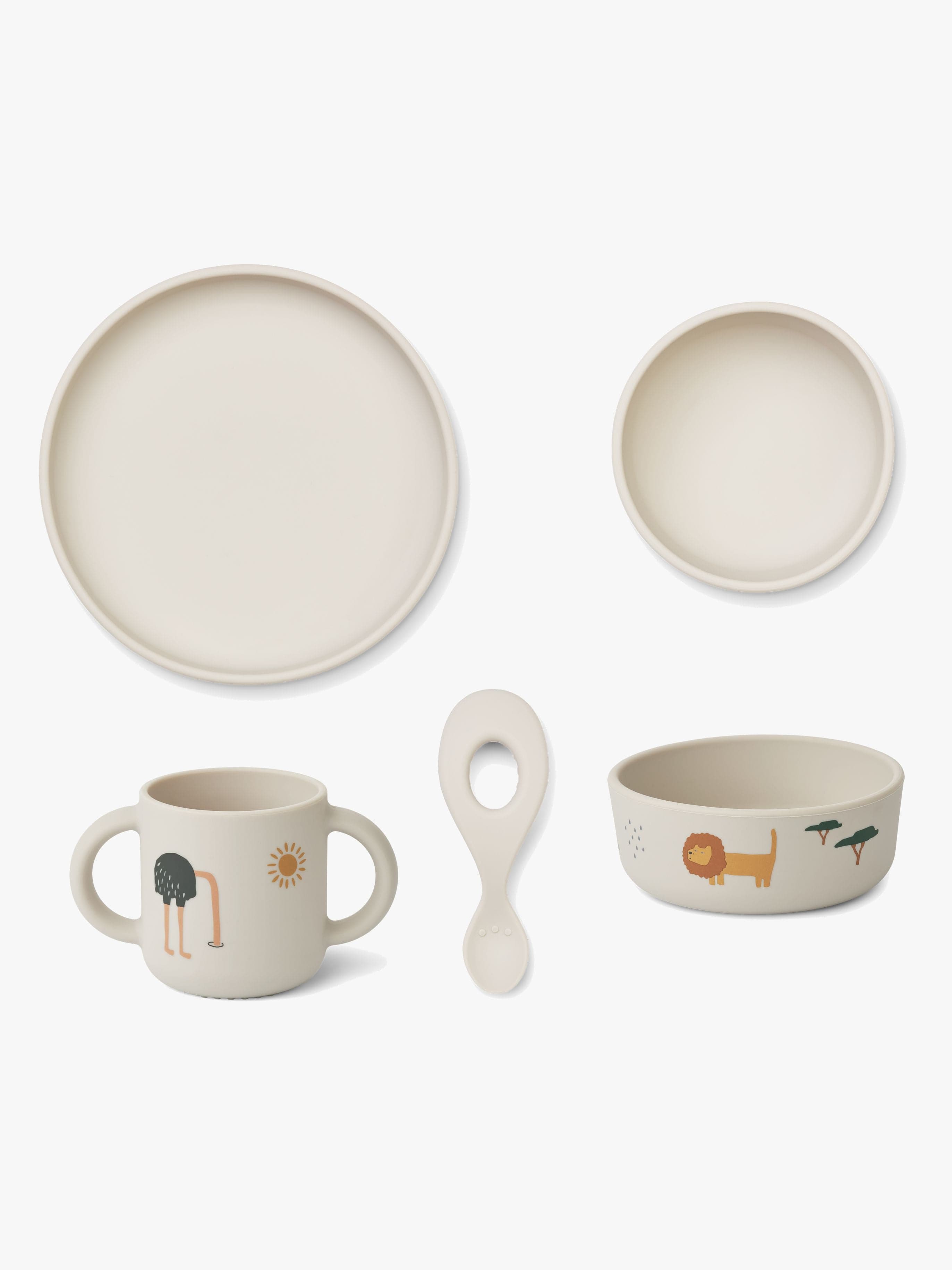 Liewood Vivi Kuvioitu Lastenastiasto Silikoni, Safari Sandy Mix