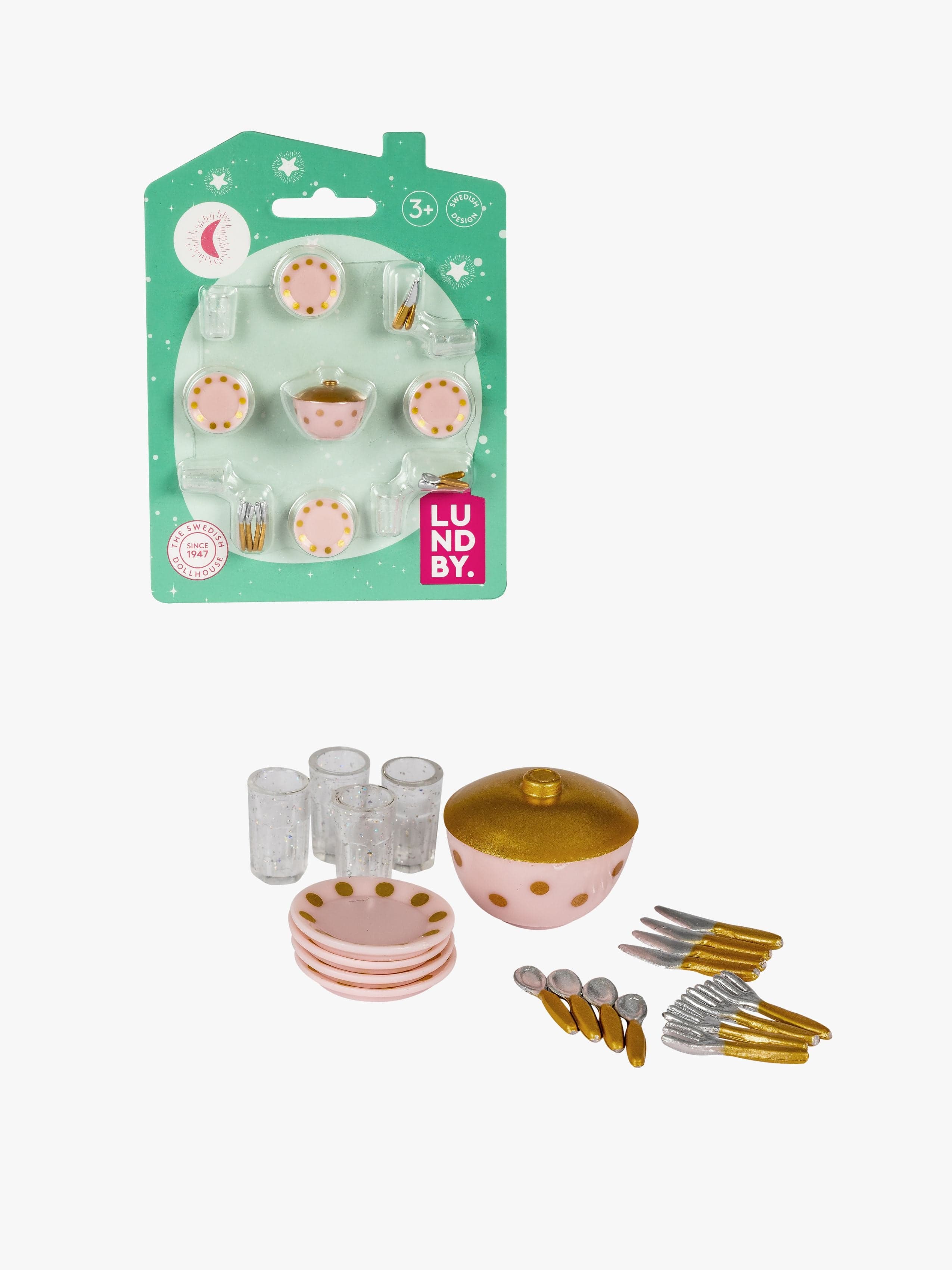 Lundby Nukkekotitarvikkeet Astiasto