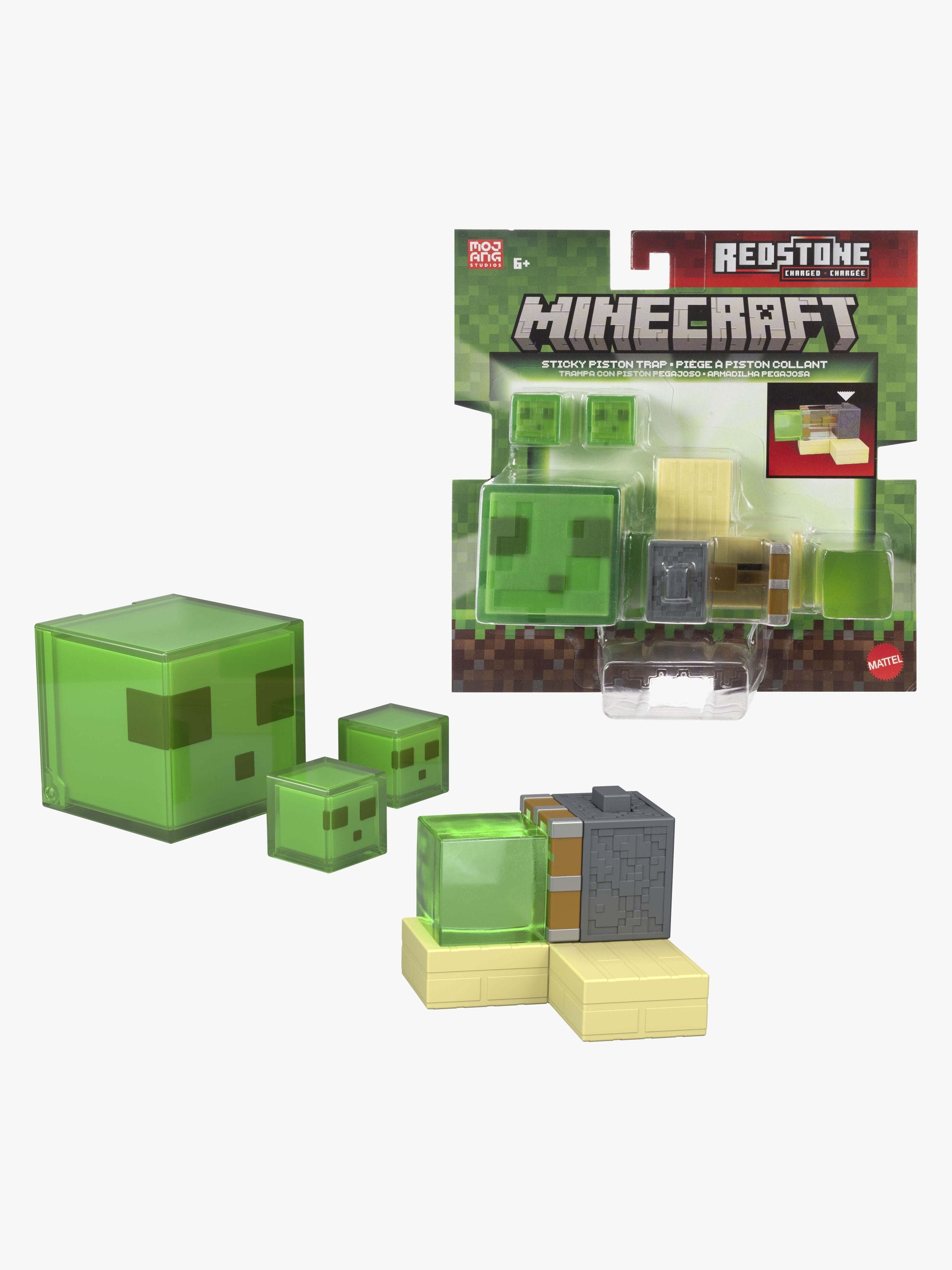 Minecraft Redstone Charged Figuuri Sticky Piston Trap