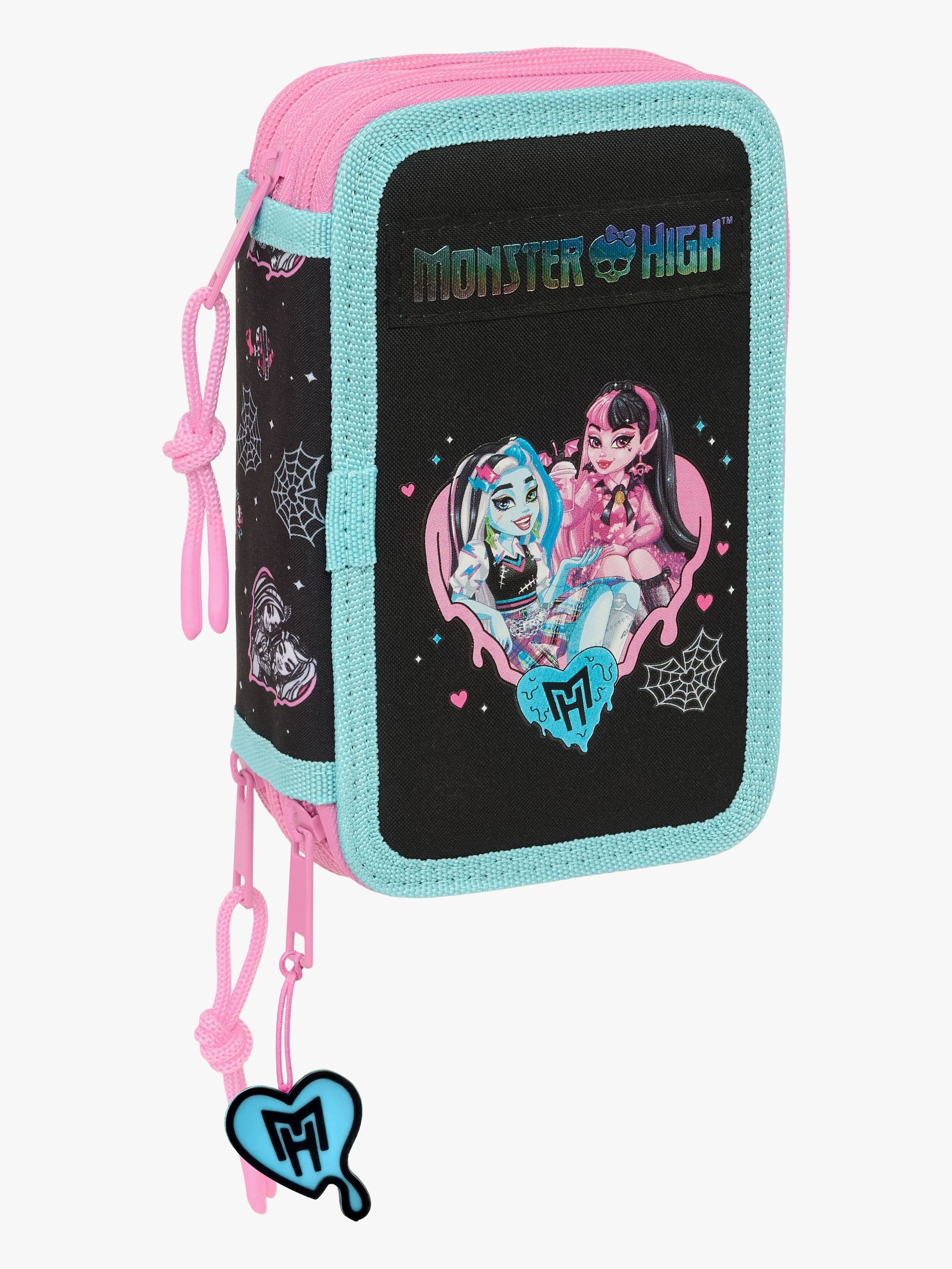 Monster High Täytetty Kolmilokeroinen Penaali 37 Osaa, Musta