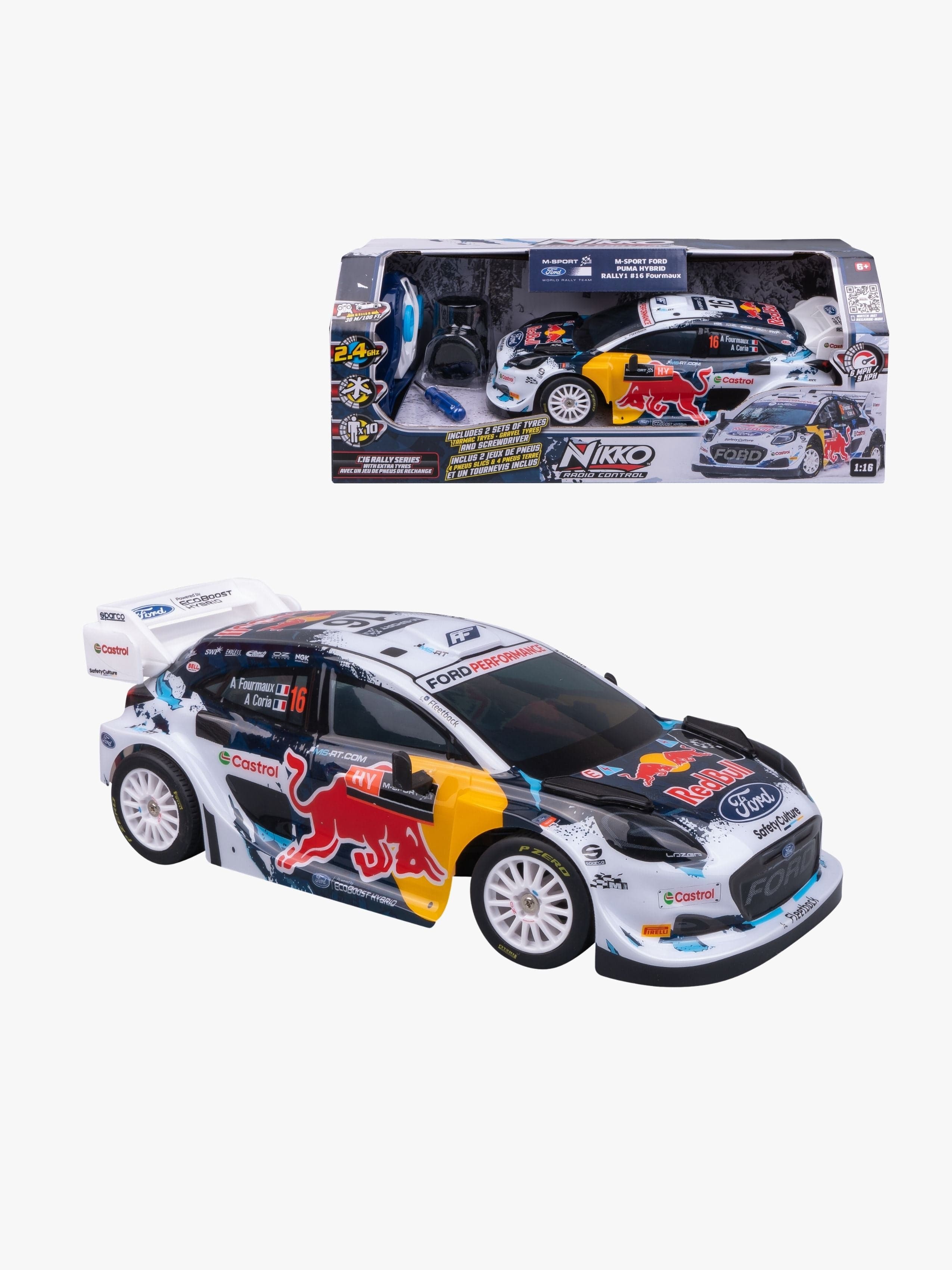 Nikko Kauko-Ohjattava Auto M-Sport Ford Puma Rally1 #16 Fourmaux 1:16