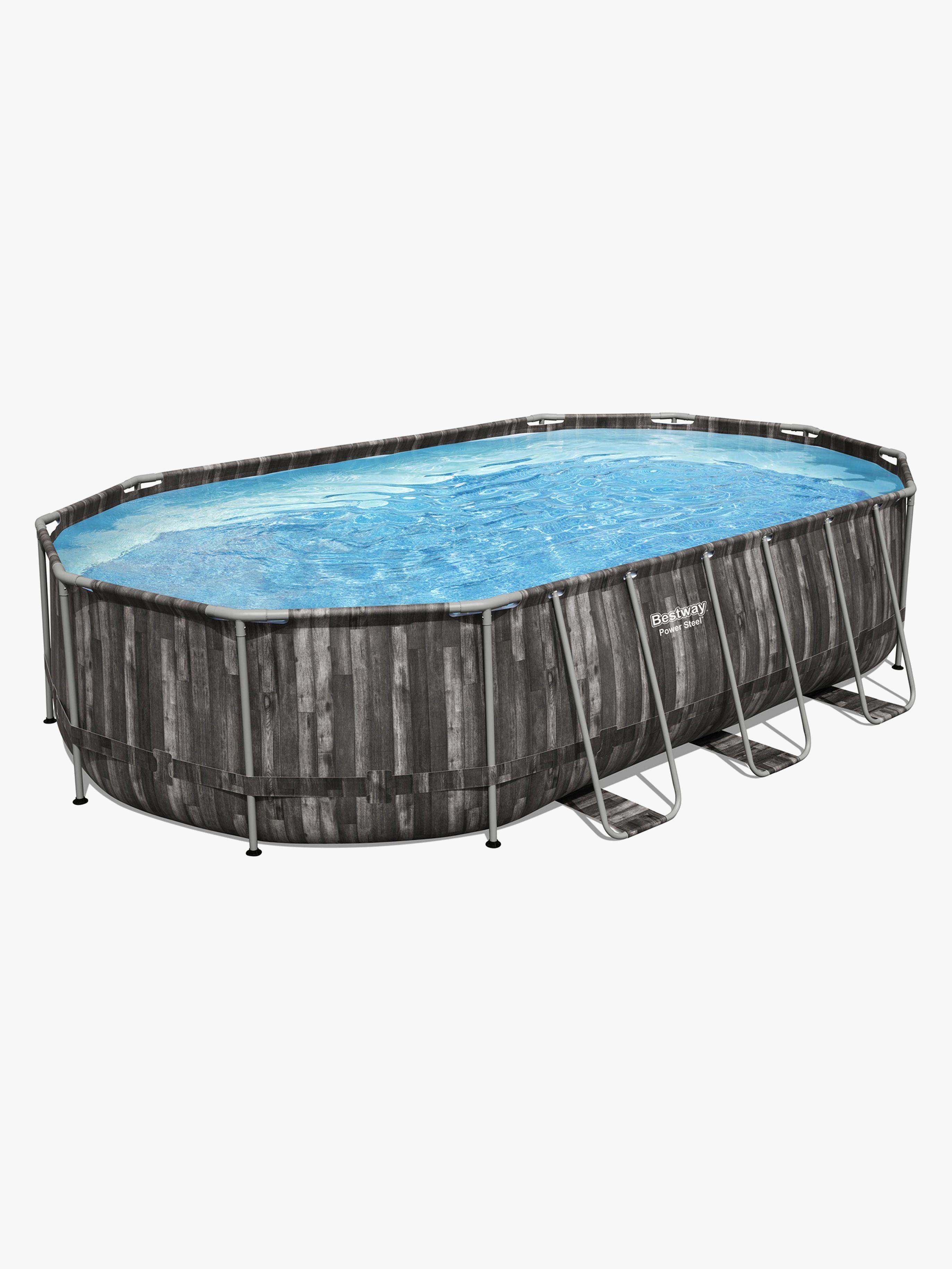 Bestway Power Steel Oval Allassetti 610x366x122 cm