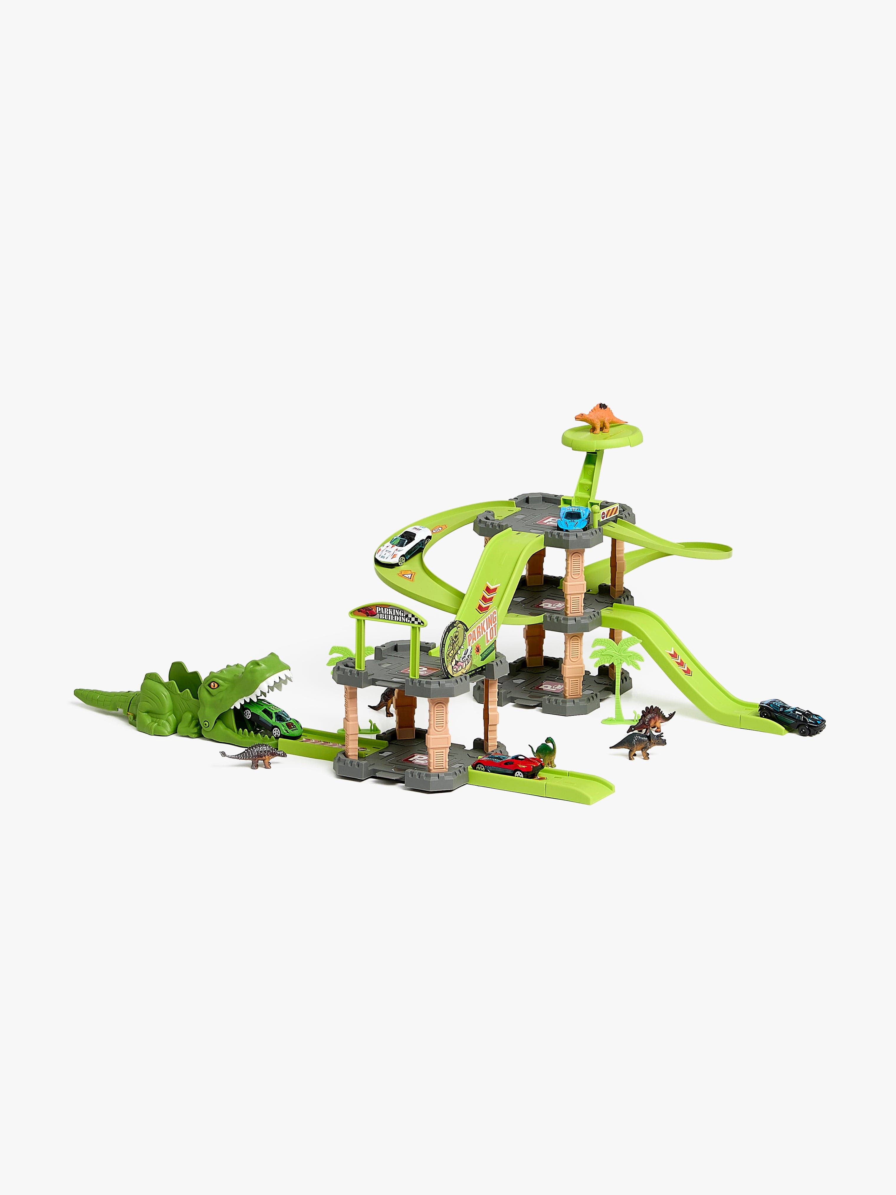 Alex"'s Garage Dinosaur Autorata & Parkkitalo XL