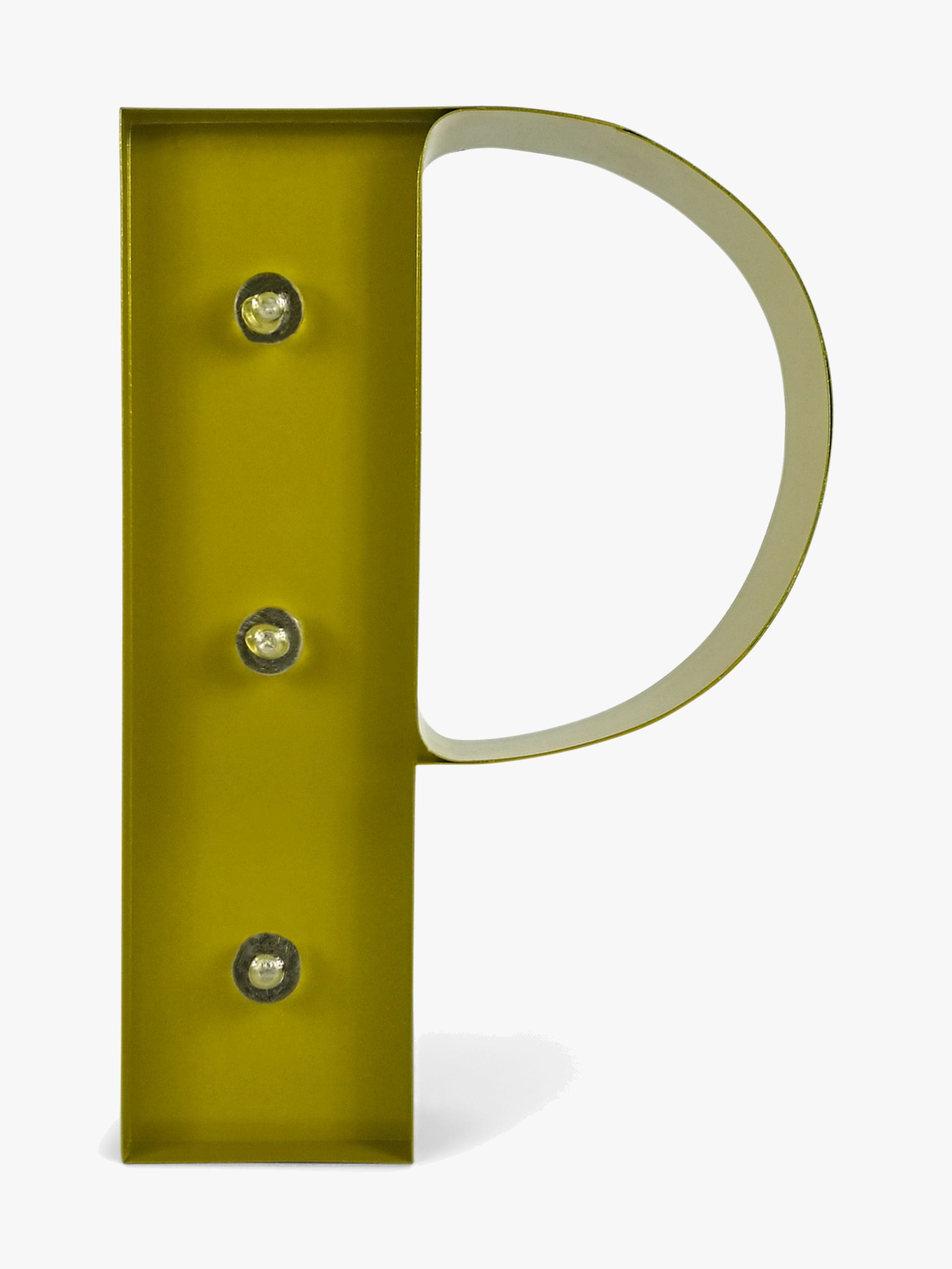 Petite Déco Kirjainvalaisin P, Kulta