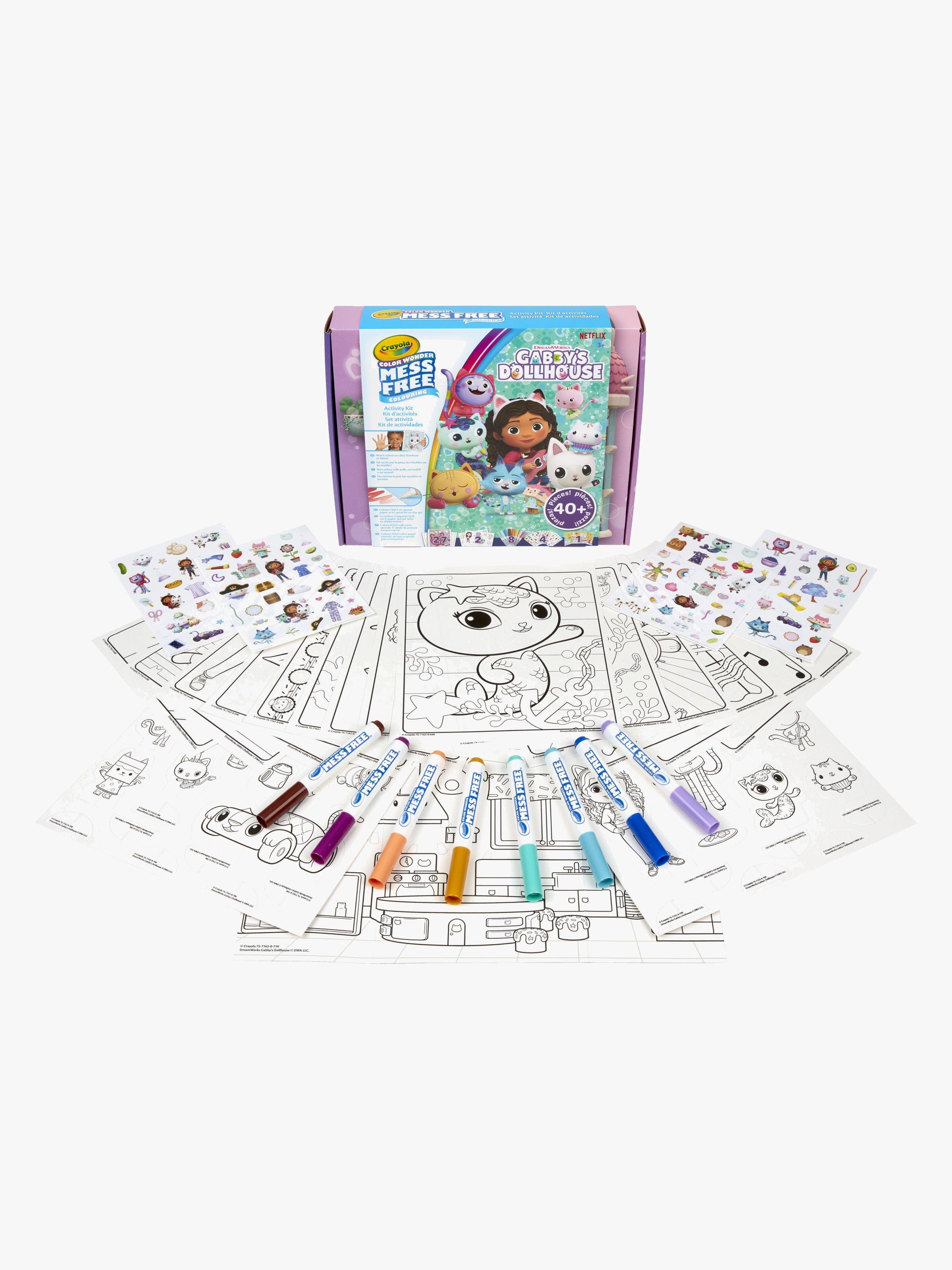 Crayola Gabbyn Nukketalo Color Wonder Värityssetti