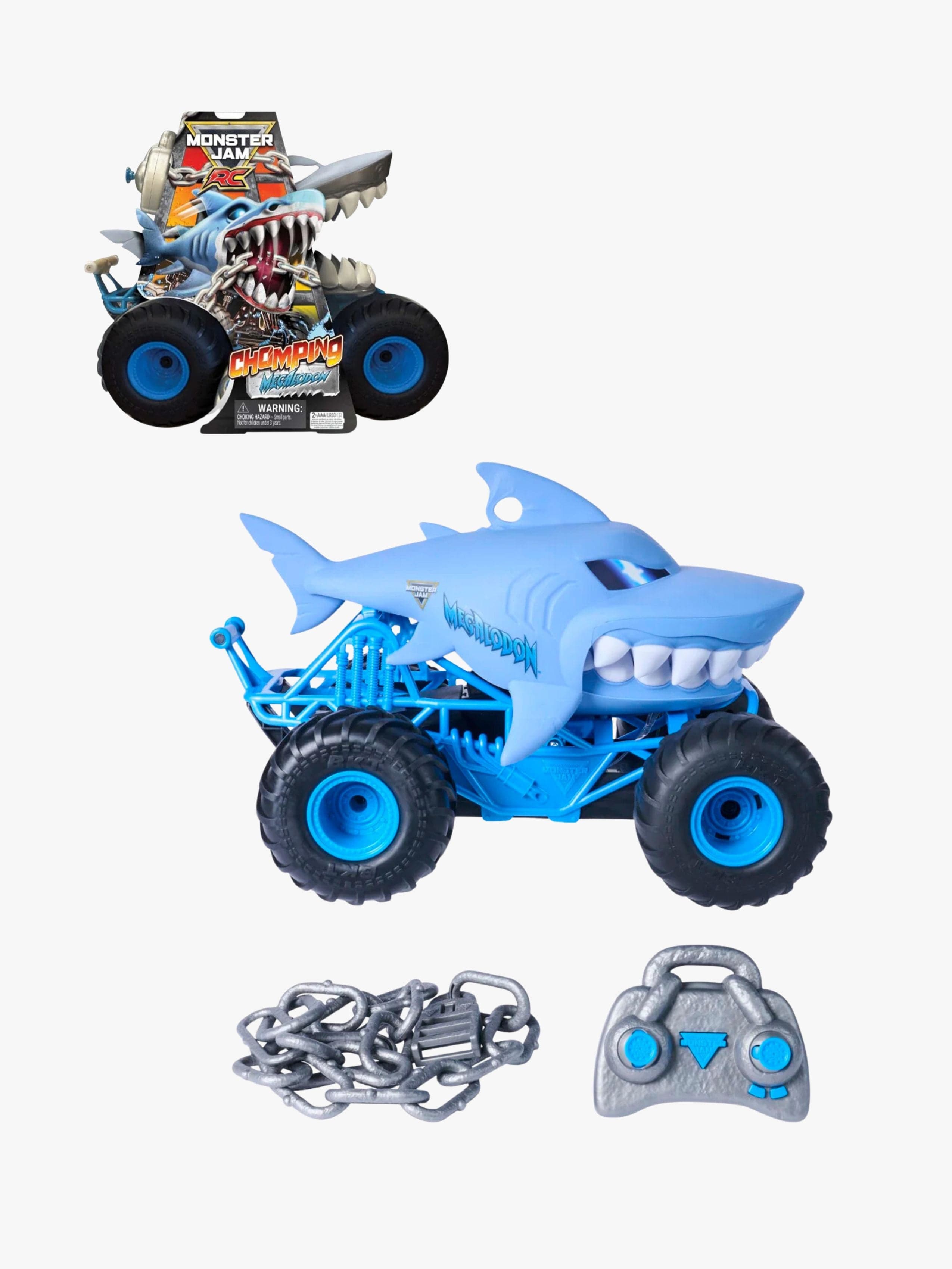 Monster Jam Kauko-ohjattava Pureva Megalodon 1:15