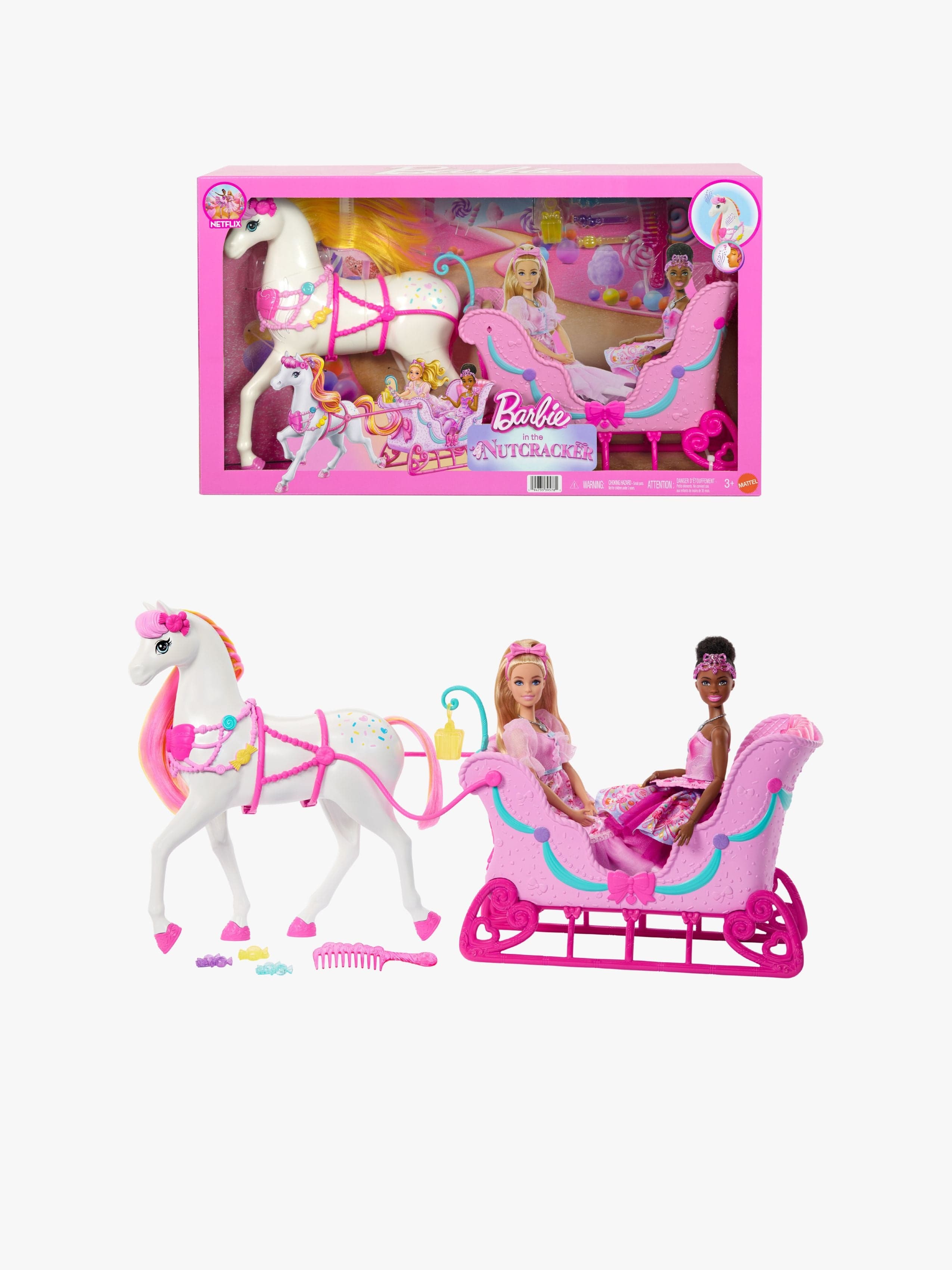 Barbie Leikkisetti Hevonen & Kärry