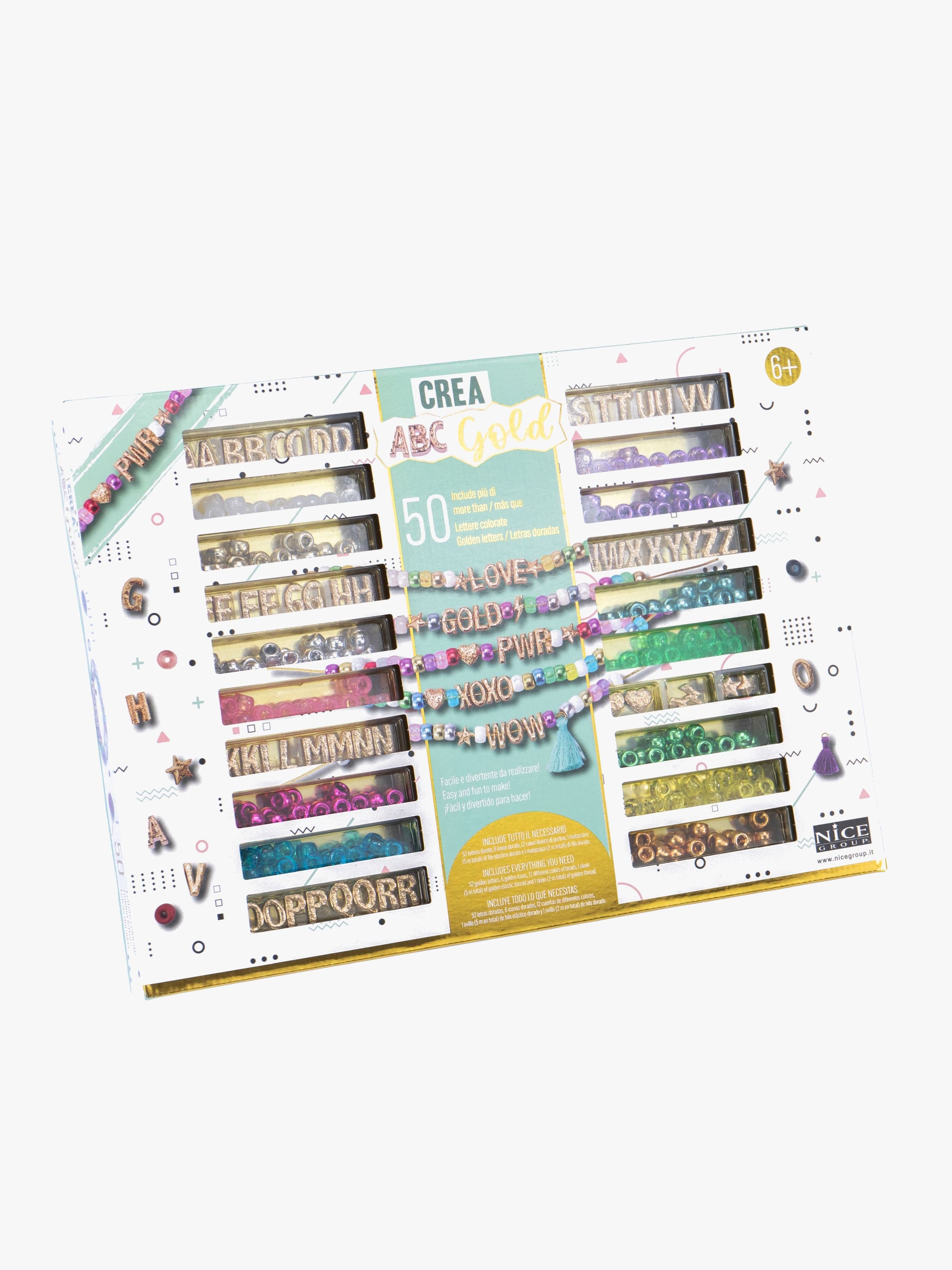 NICE Crea Abc Askartelusetti Kultarannekoru