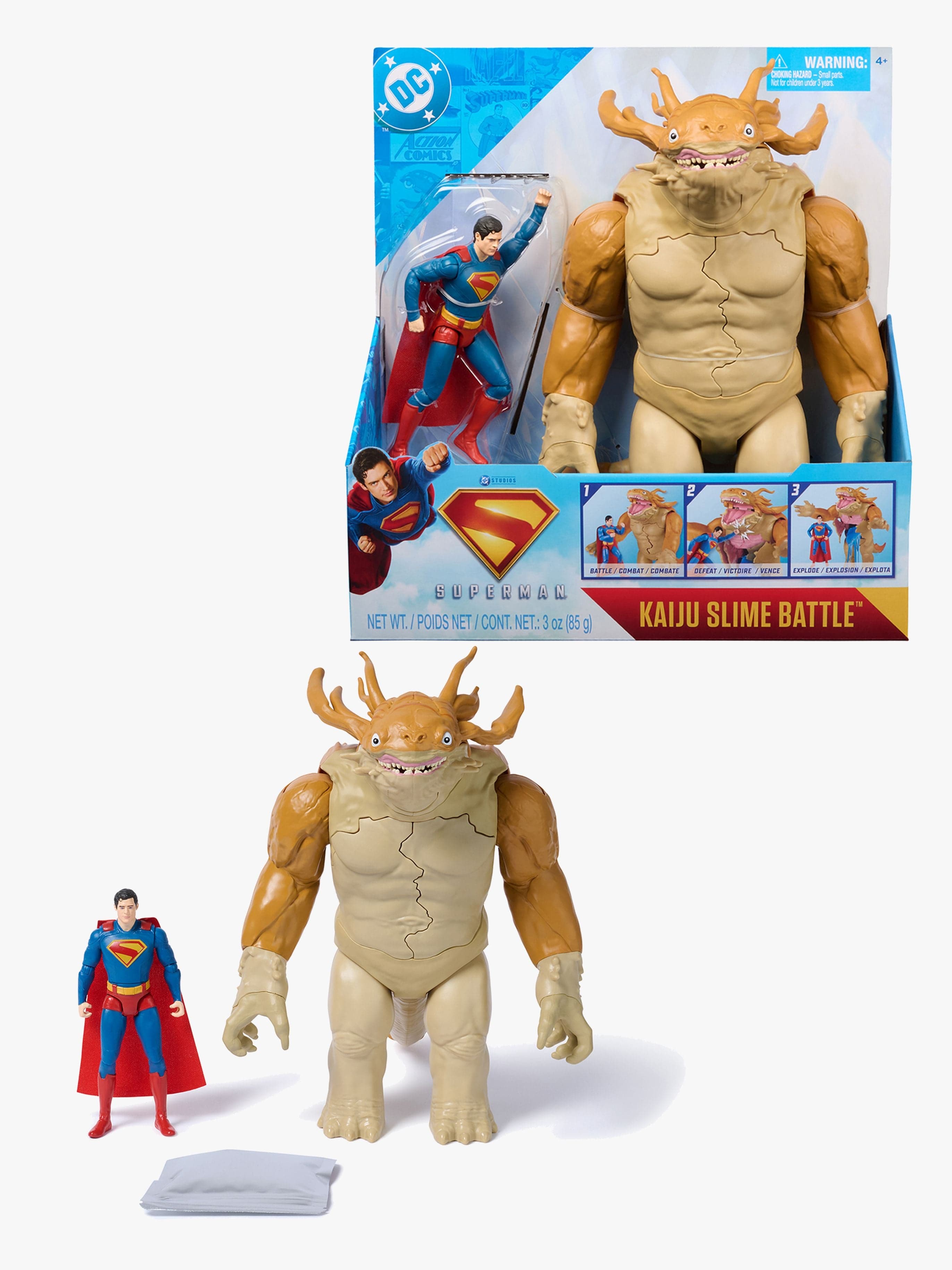Superman Movie Kaiju Slime Explosion Battle Toimintahahmo