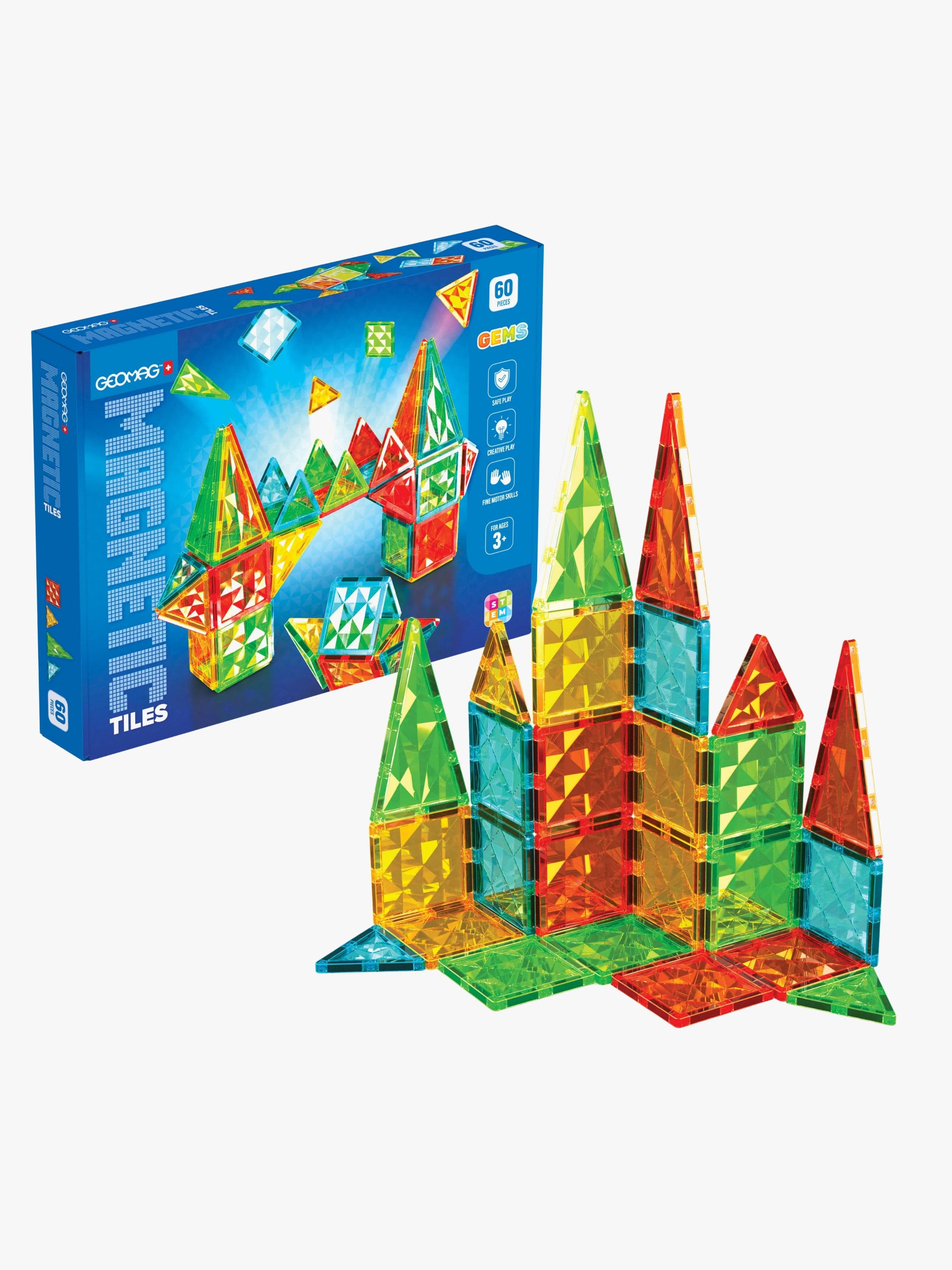Geomag Gems Magneettinen Rakennussetti 60 Osaa