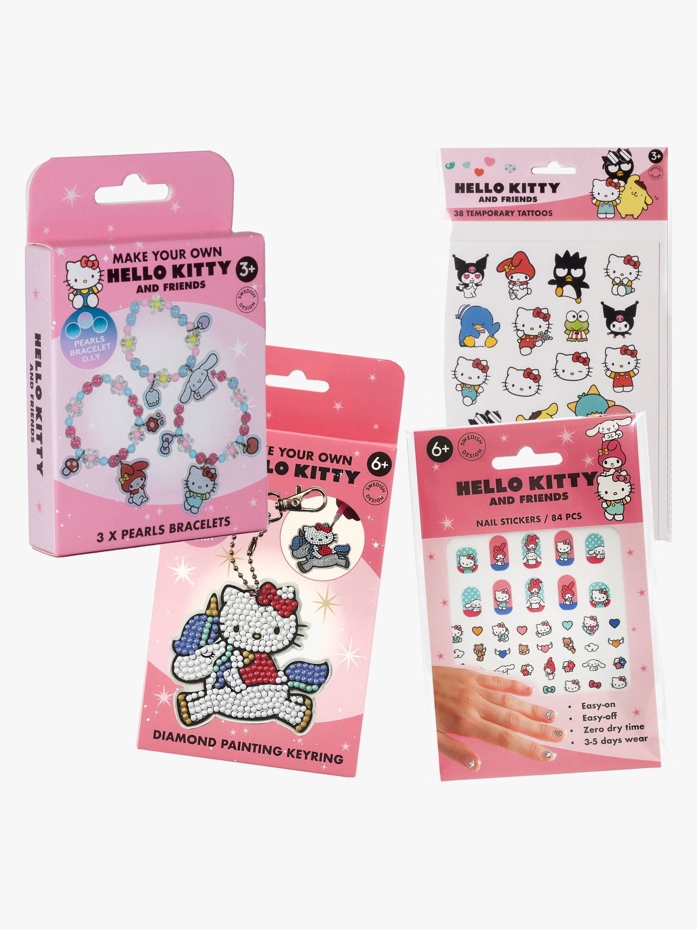 Hello Kitty Askartelusetti + Tatuoinnit