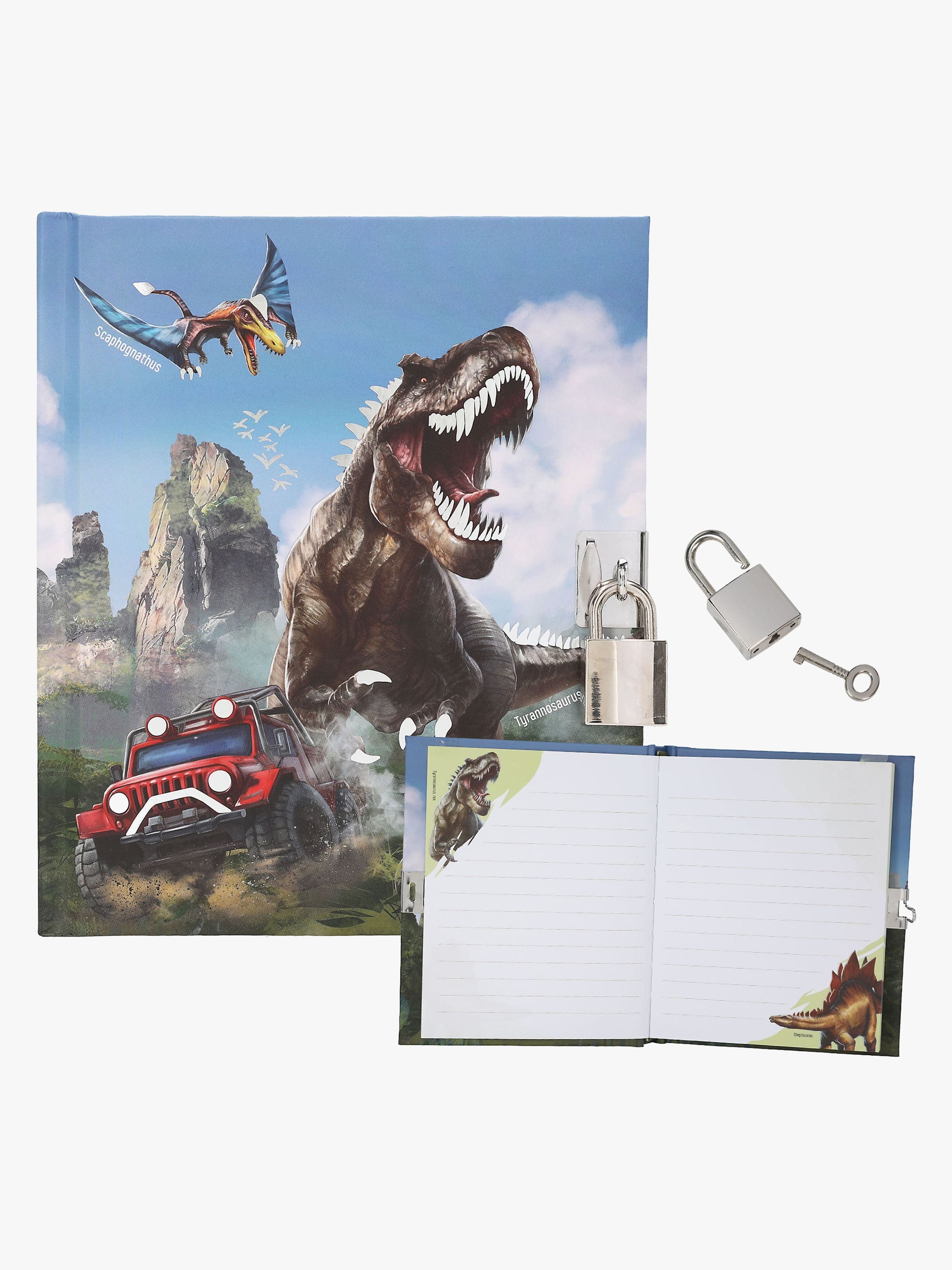 Dino World Päiväkirja + Riippulukko