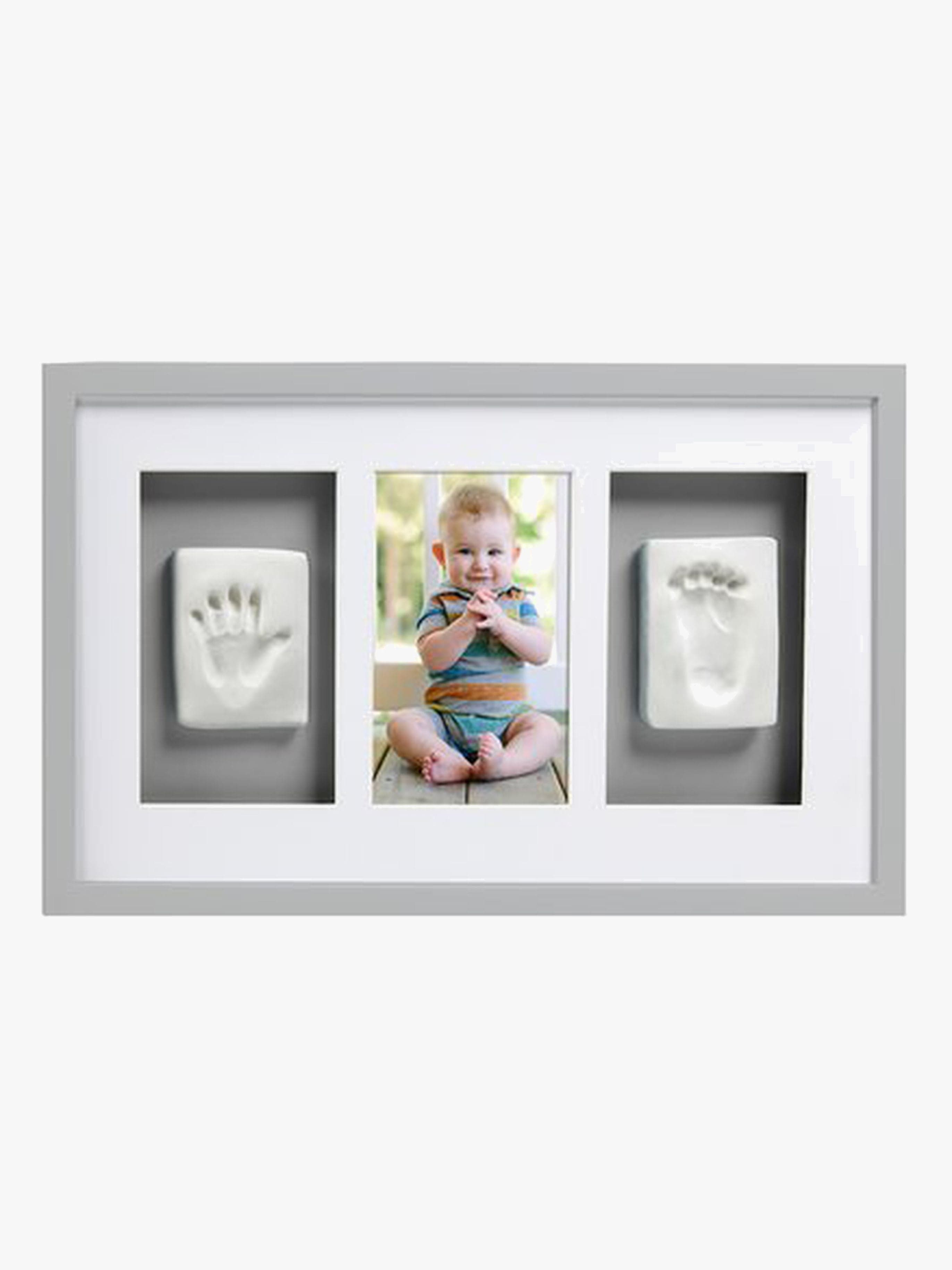 Pearhead Babyprints Deluxe Valokuvakehykset Tripla, Harmaa