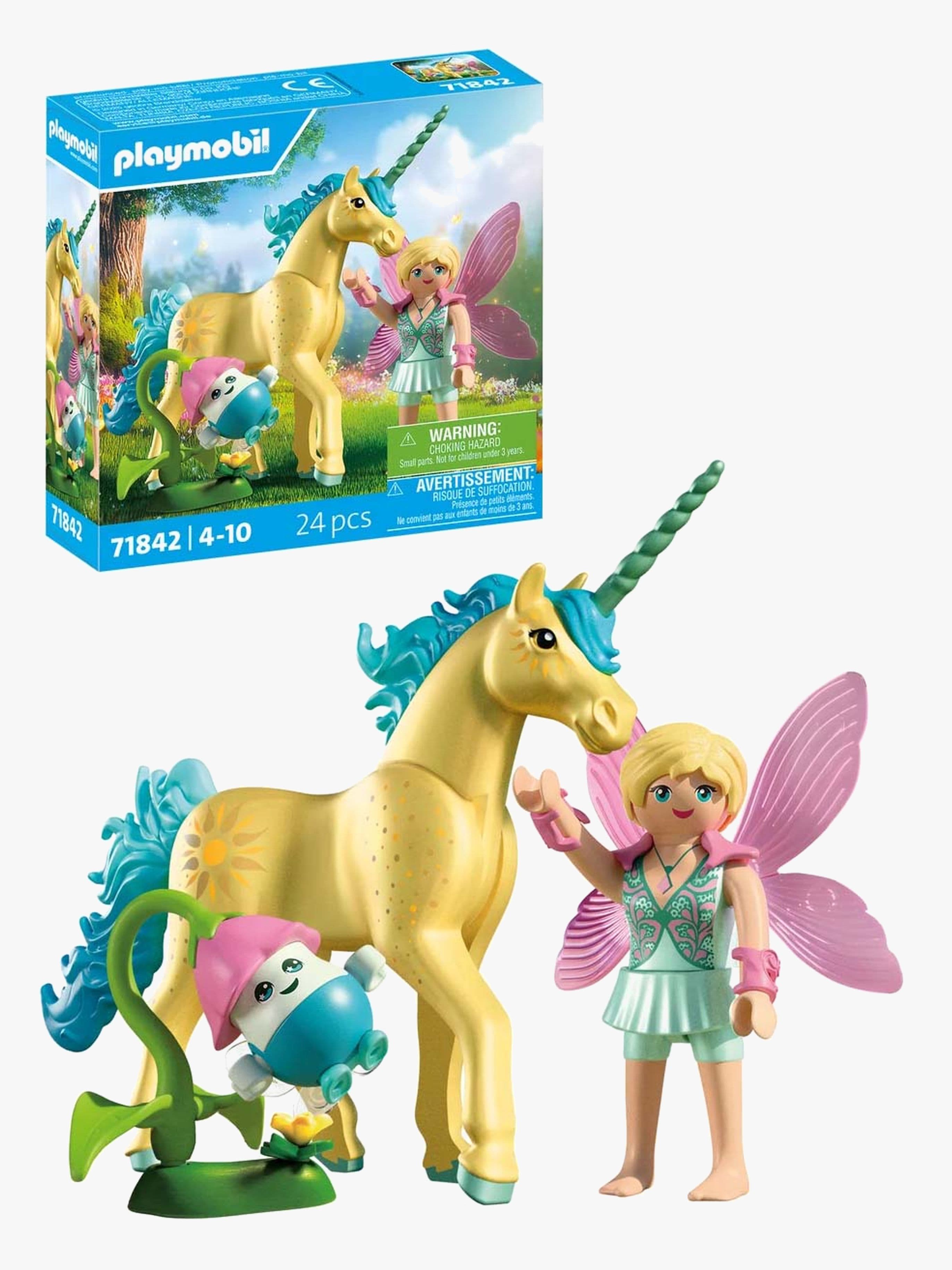 Playmobil Fantasia & Taika 71842 Keräily-yksisarvinen: Auringonkukka & Keiju