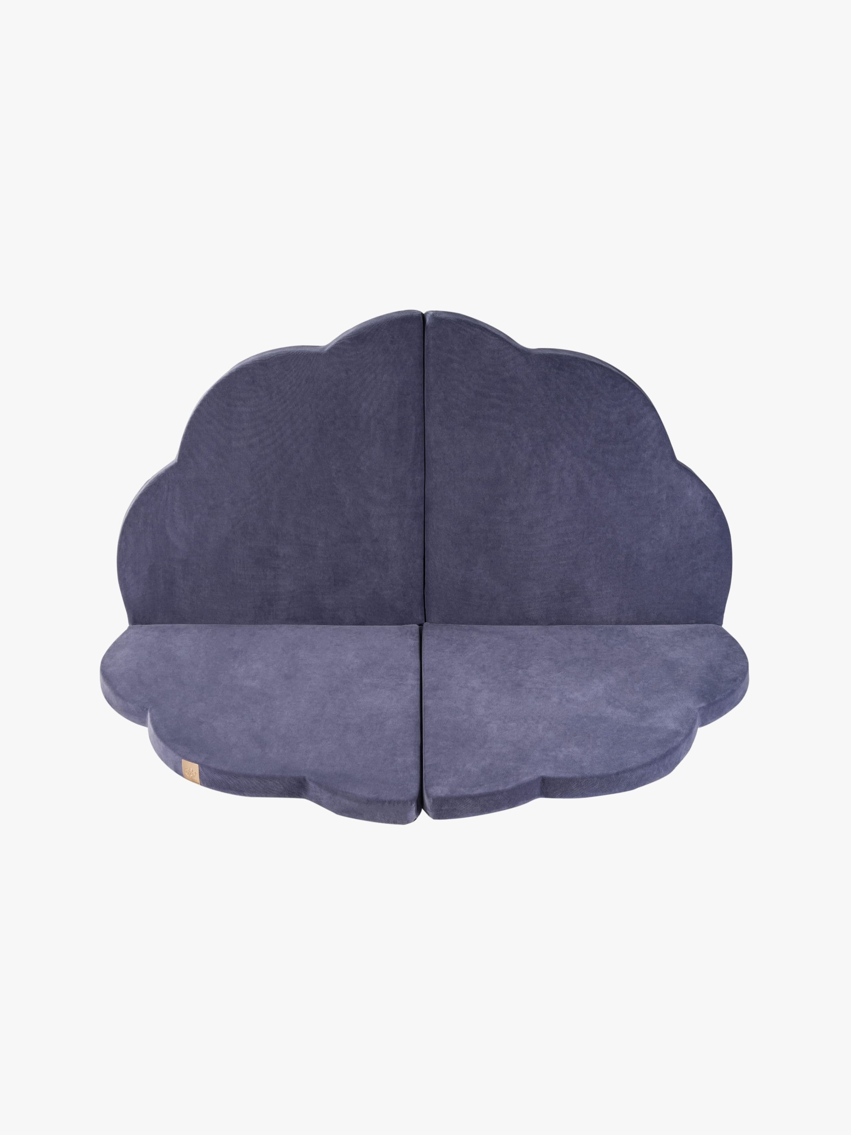 Meowbaby Foam Kokoontaitettava Leikkialusta Sametti 160x160, Siniharmaa