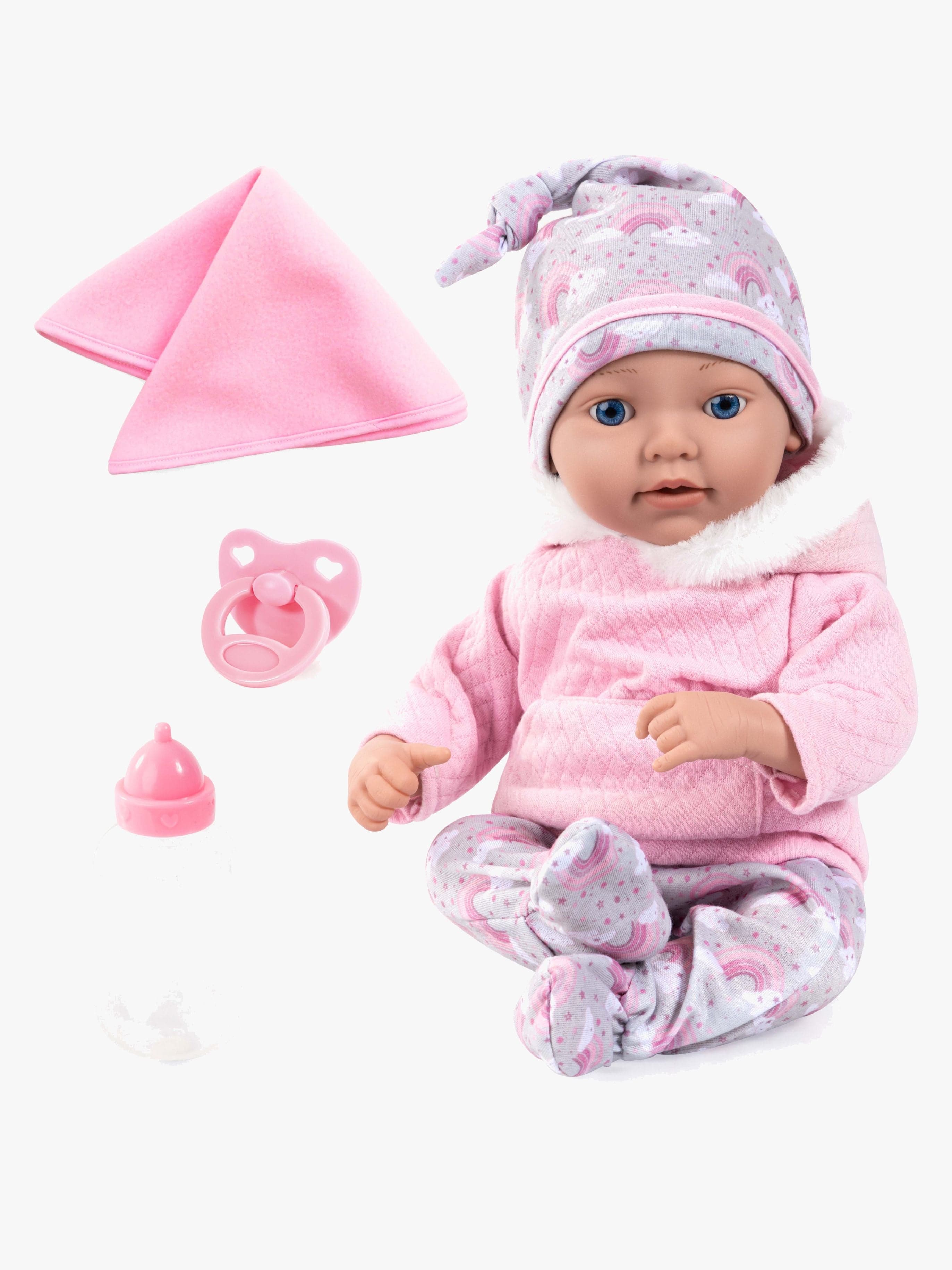 Bayer Design Reborn Baby Nukke 38 cm + Lisätarvikkeet