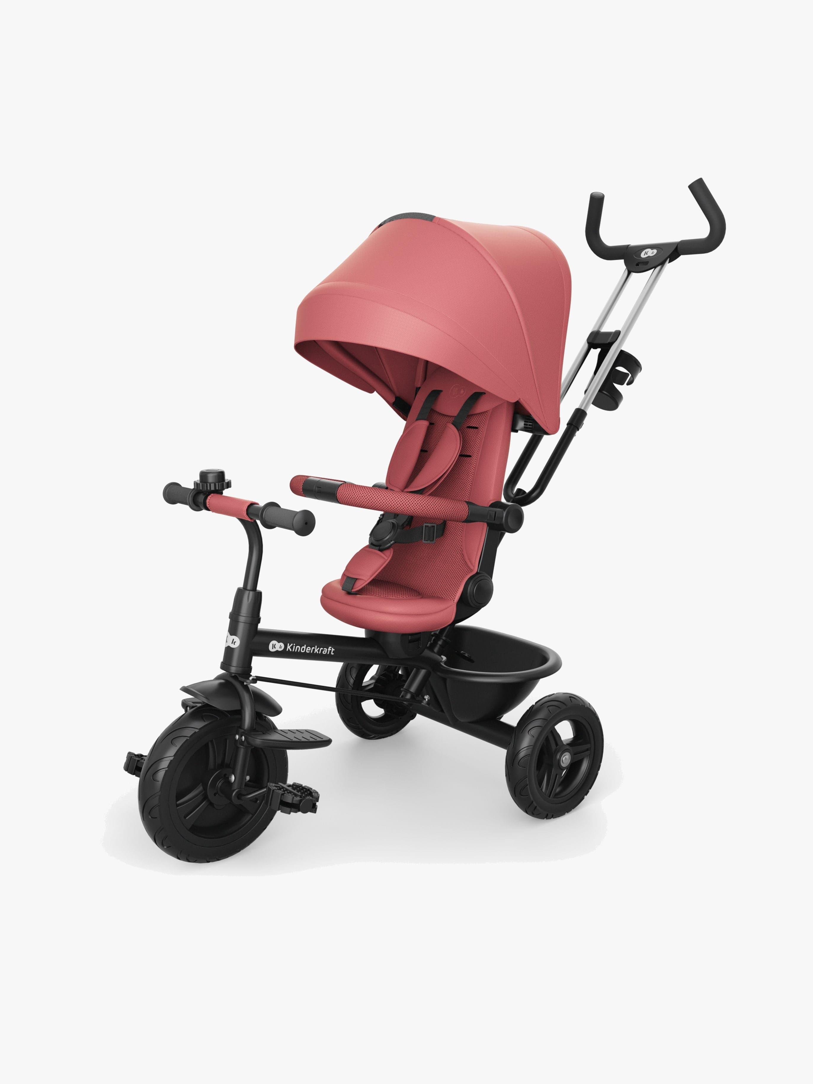 Kinderkraft Kolmipyörä Aston 2 Plus, Vaaleanpunainen