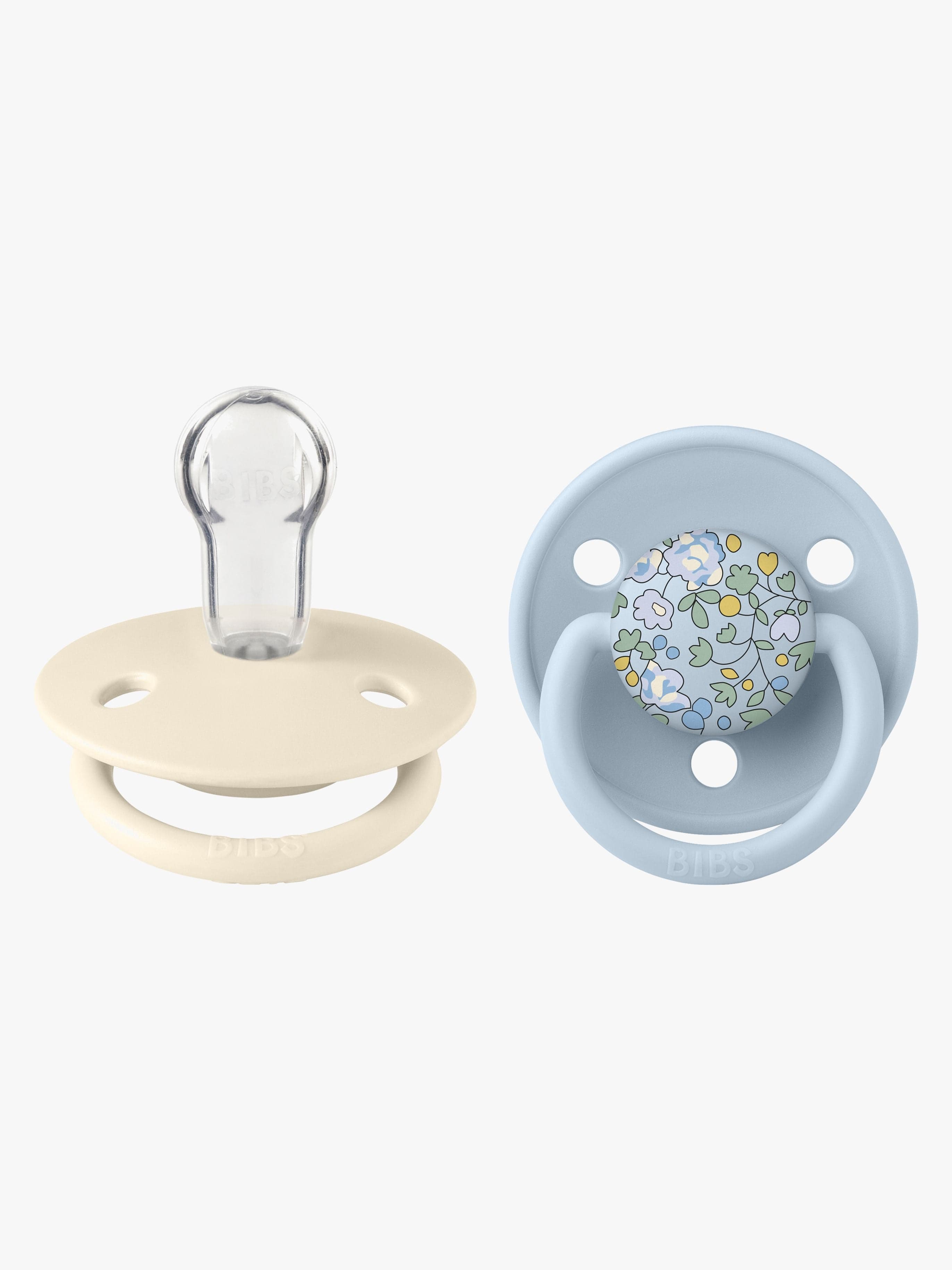 BIBS x Liberty De Lux Tutti 2-Pack Silikoni Onesize, Eloise/Baby Blue Mix