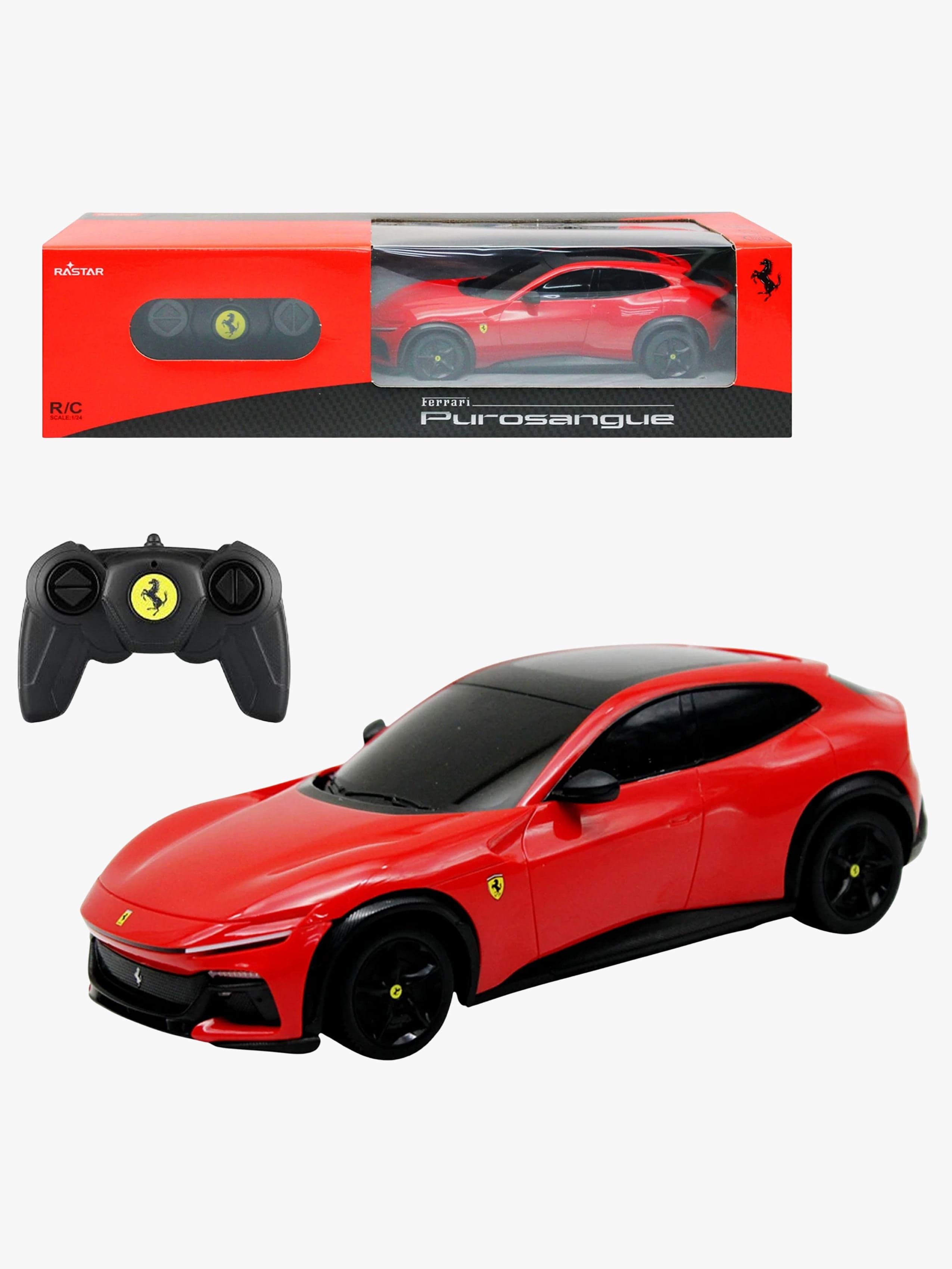 Rastar Ferrari Purosangue Kauko-ohjattava Auto 1:24, Punainen