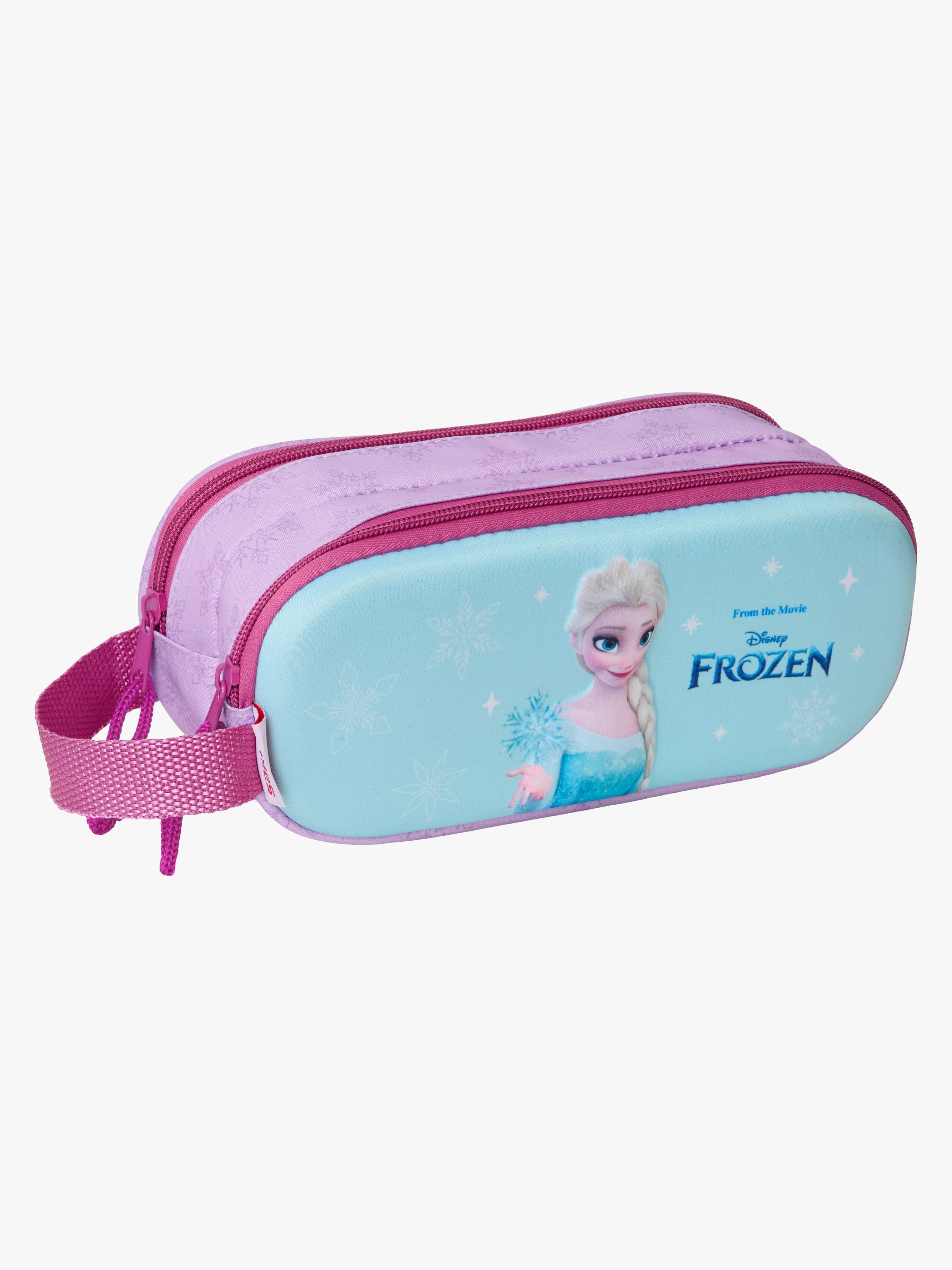 Disney Frozen 3D Kaksilokeroinen Penaali, Sininen/Vaaleanpunainen
