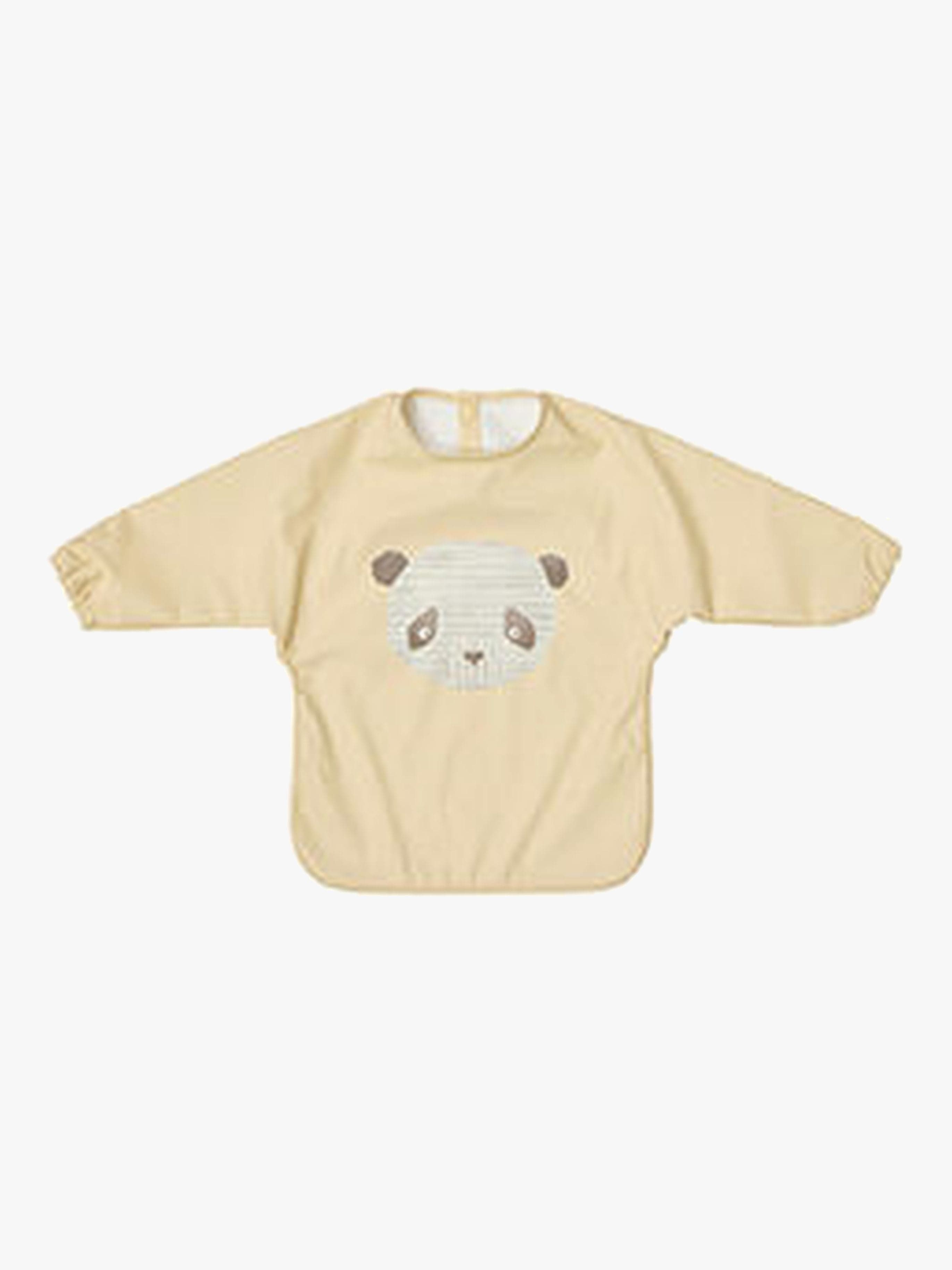 OYOY Lun Lun Panda Pitkähihainen Ruokalappu, Butter