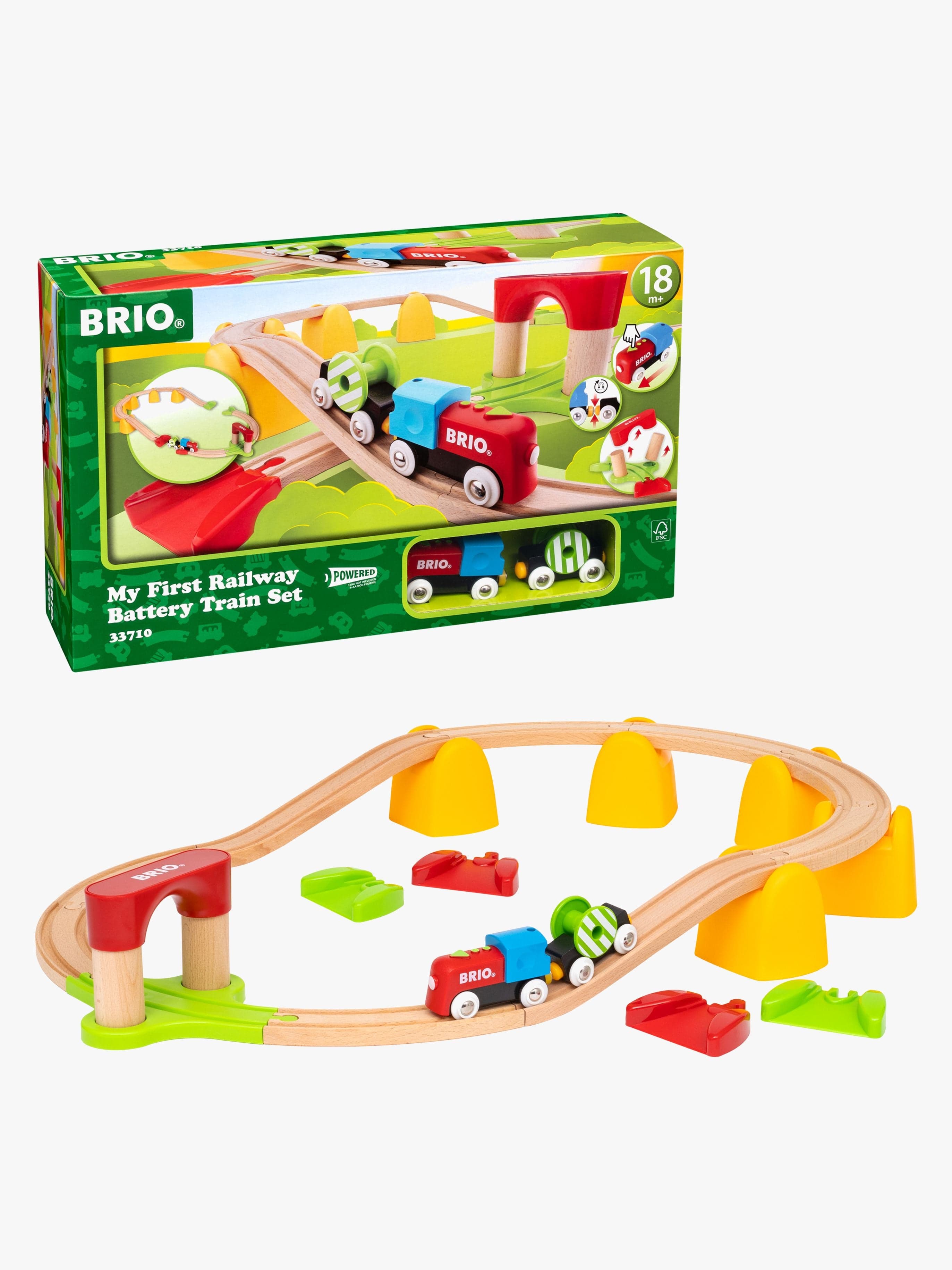 BRIO 33710 Ensimmäinen Junaratani Junasetti