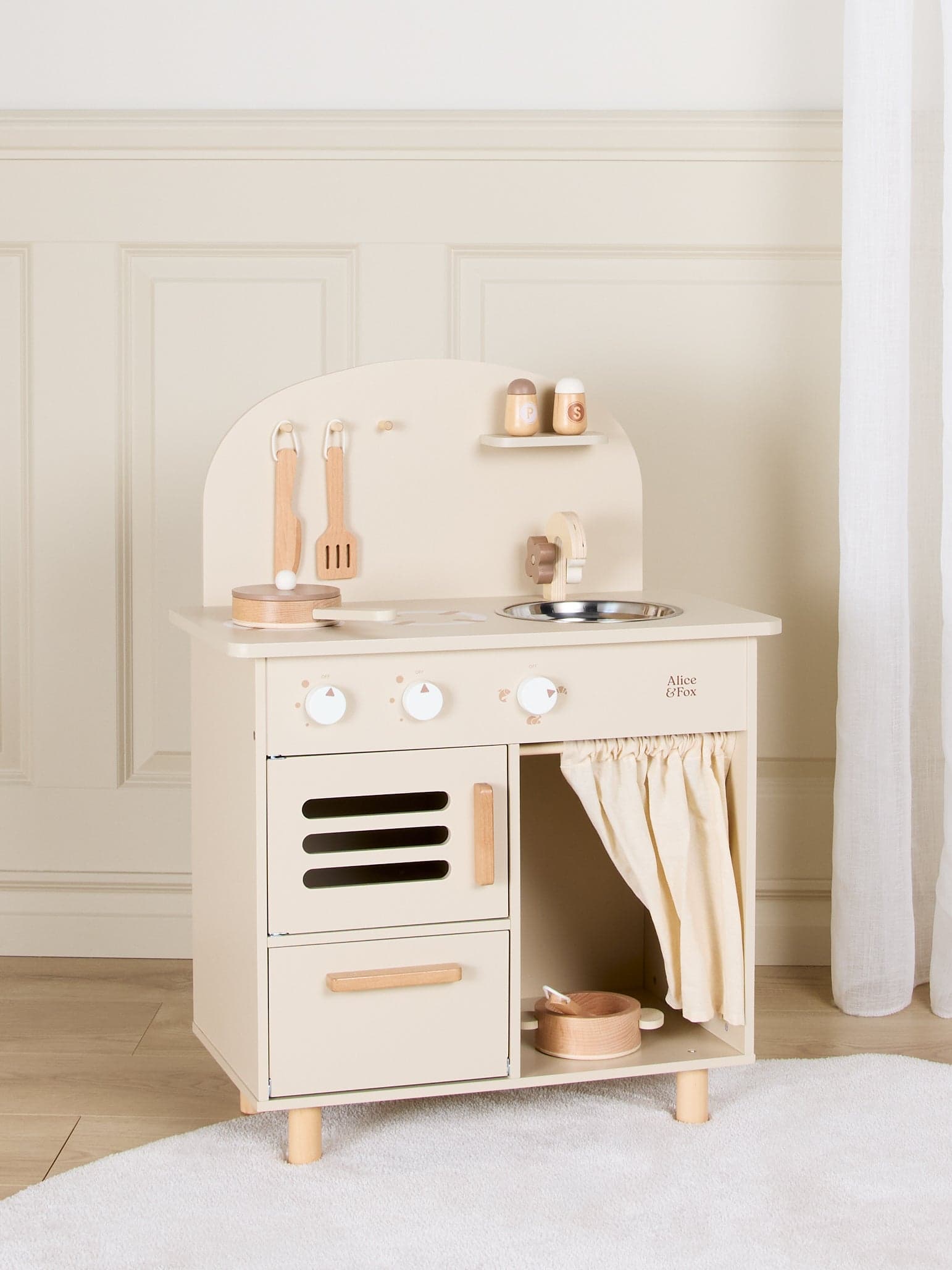 Alice & Fox Retro Keittiö Setti, Beige